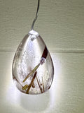 Green Tourmaline in Quartz Pendant