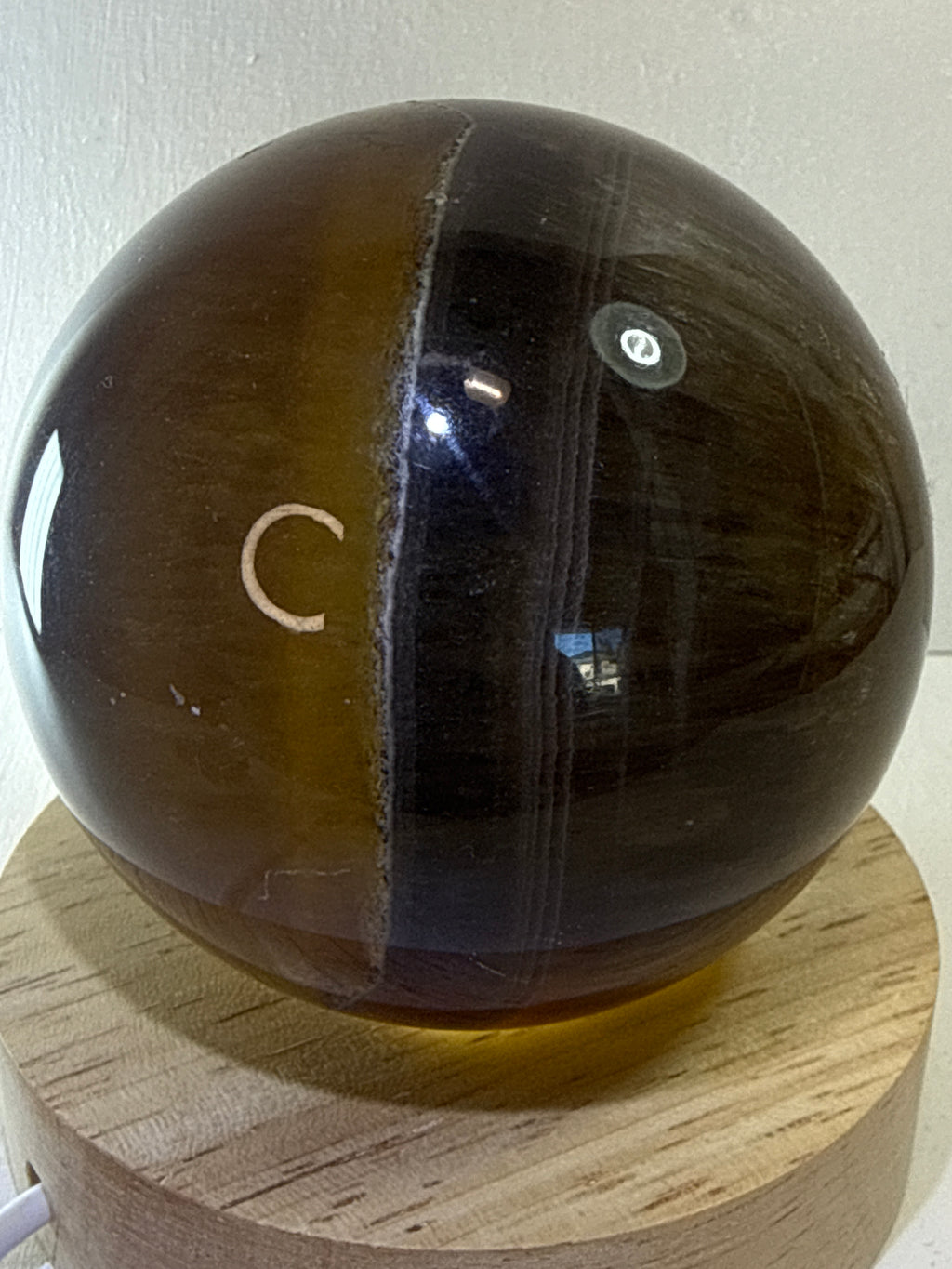 Fluorite with Dendritic Scolecite Sphere