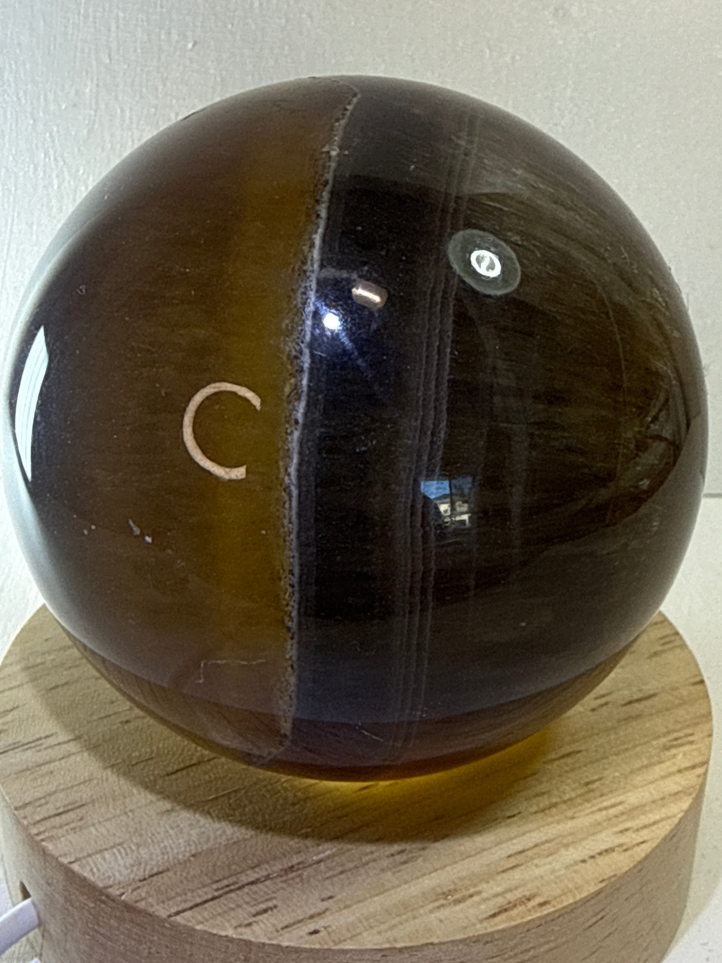 Fluorite with Dendritic Scolecite Sphere