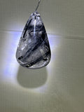 Black Tourmaline in Quartz Pendant