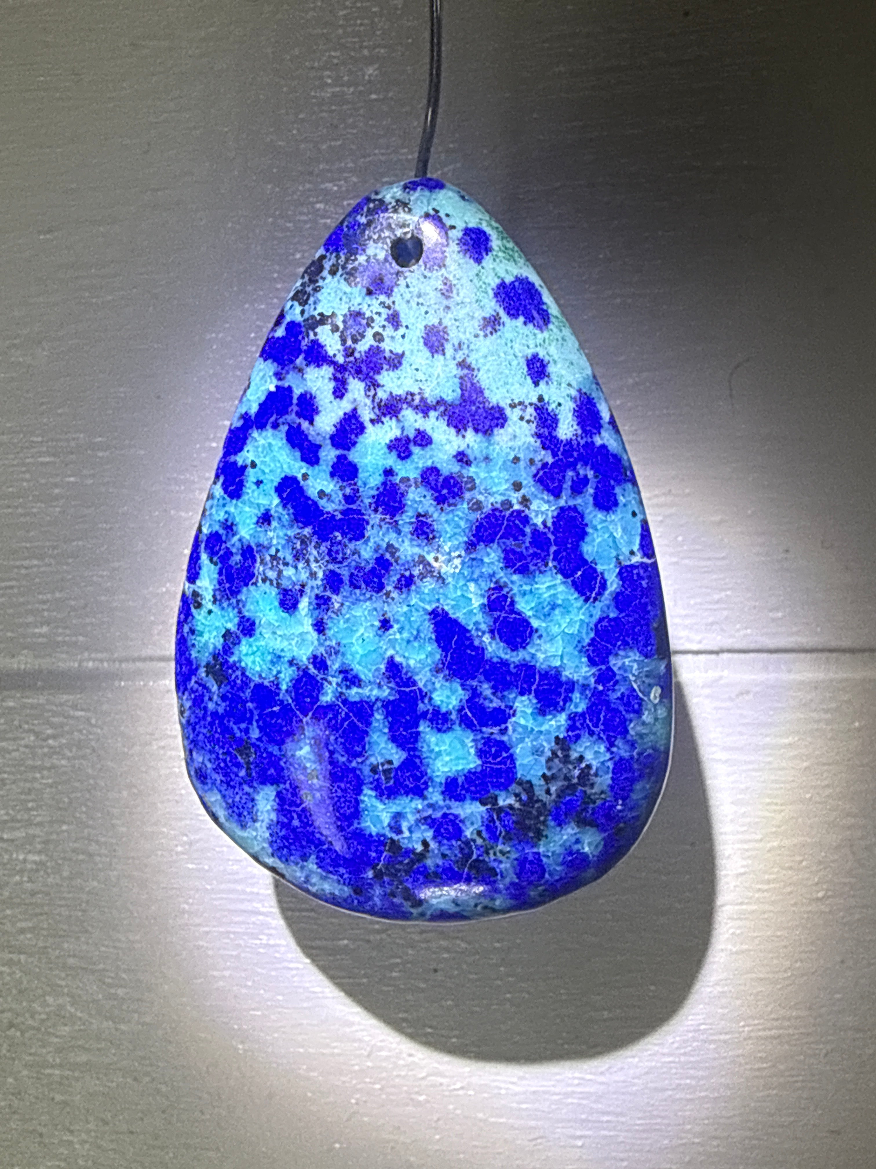 Azurite and Chrysocolla Pendant