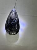 Black Tourmaline in Quartz Pendant