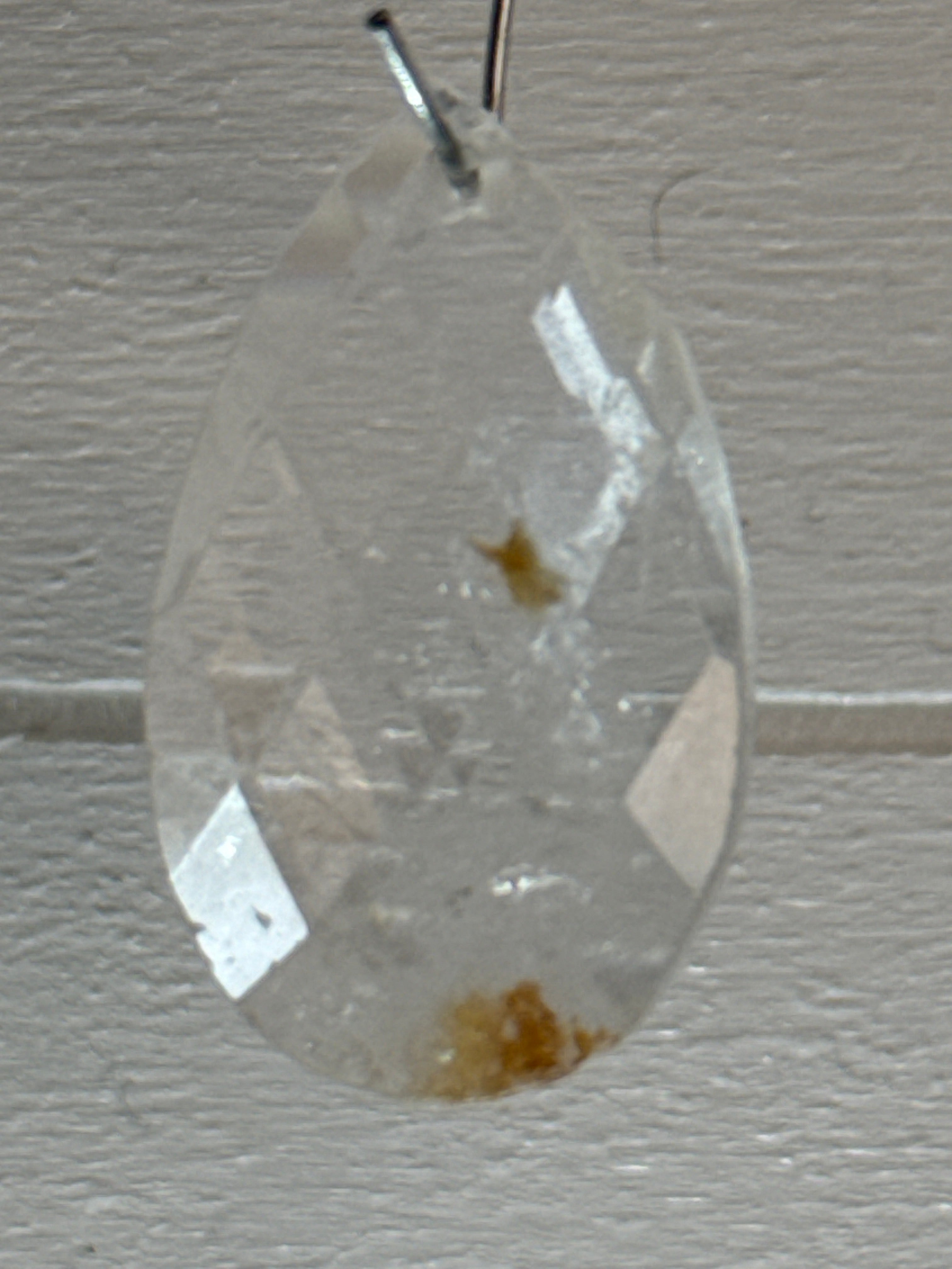 Faceted Fire Quartz Pendant