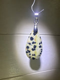 Faceted Dalmatian Jasper Pendant