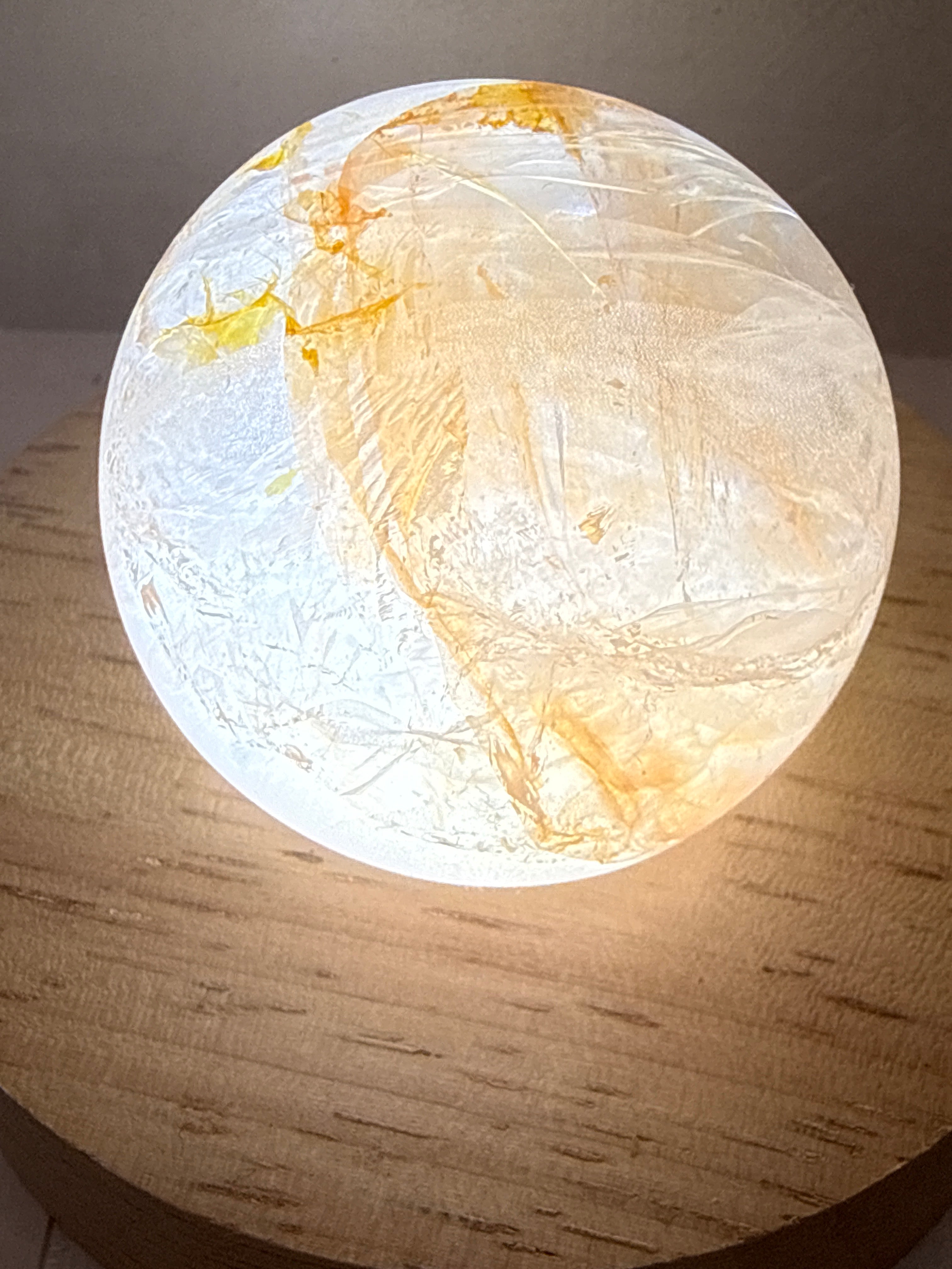 Fire Quartz & Golden Healer Sphere