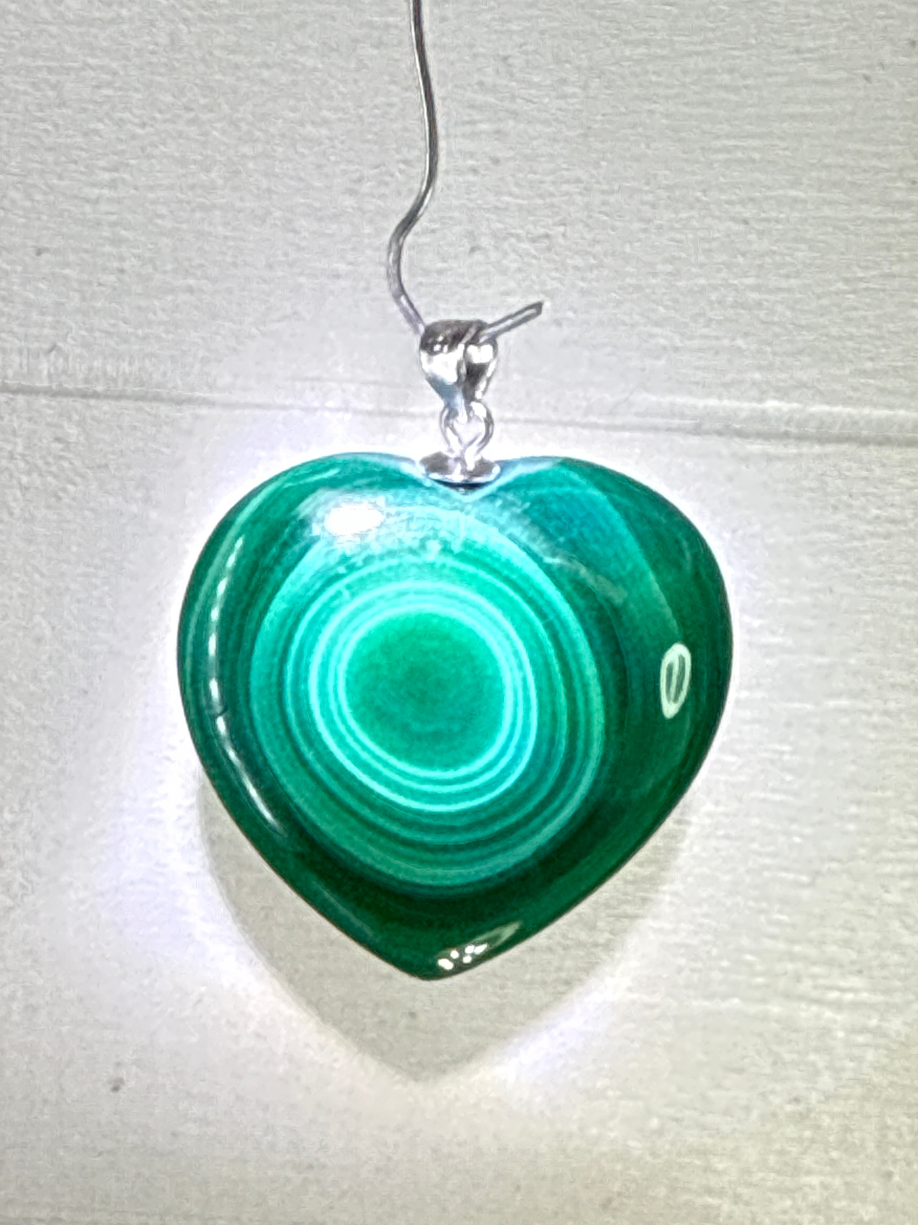 Malachite Heart Pendant