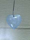 Aquamarine Dainty Heart Pendant