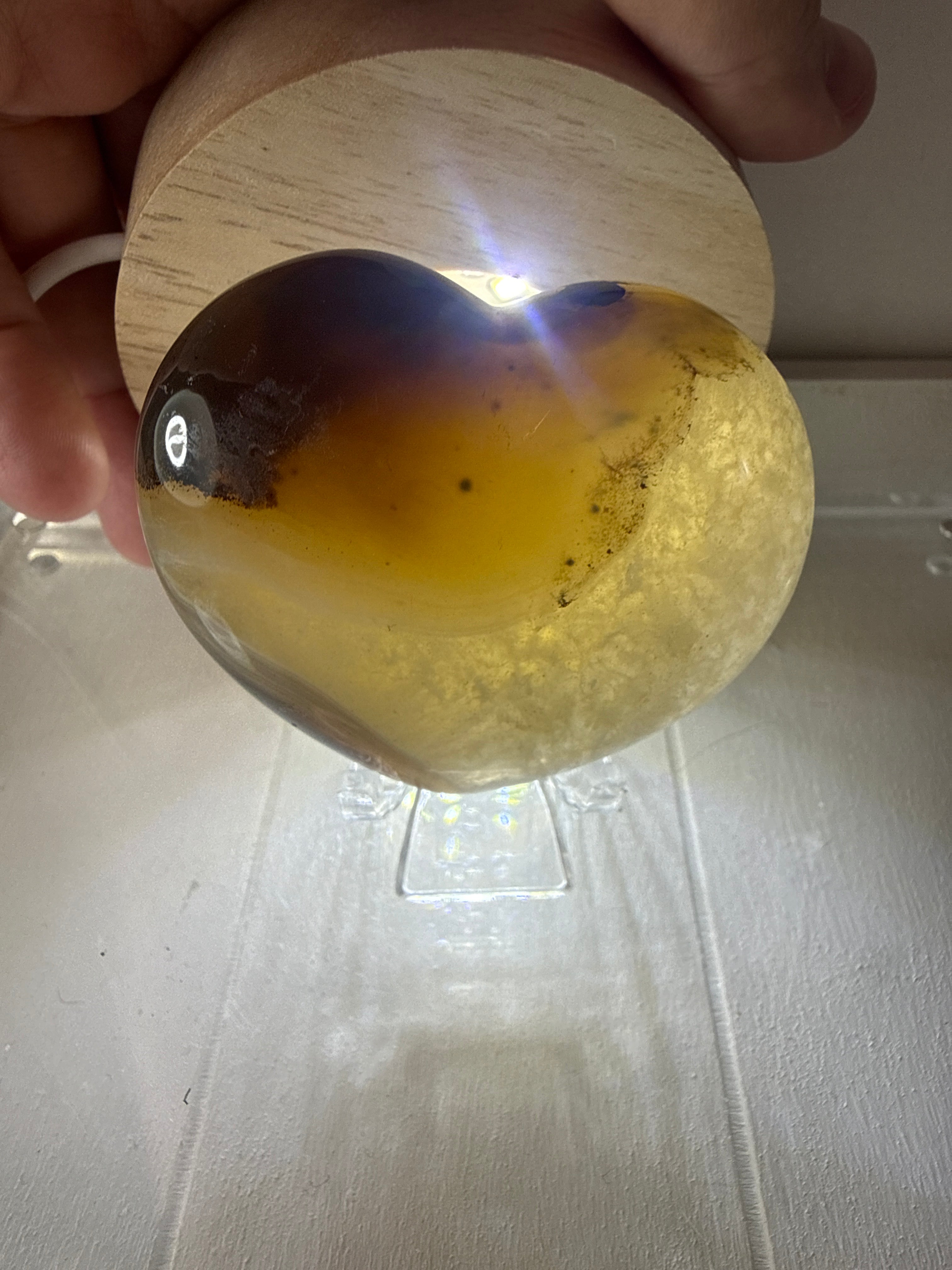 Dendritic Agate Heart