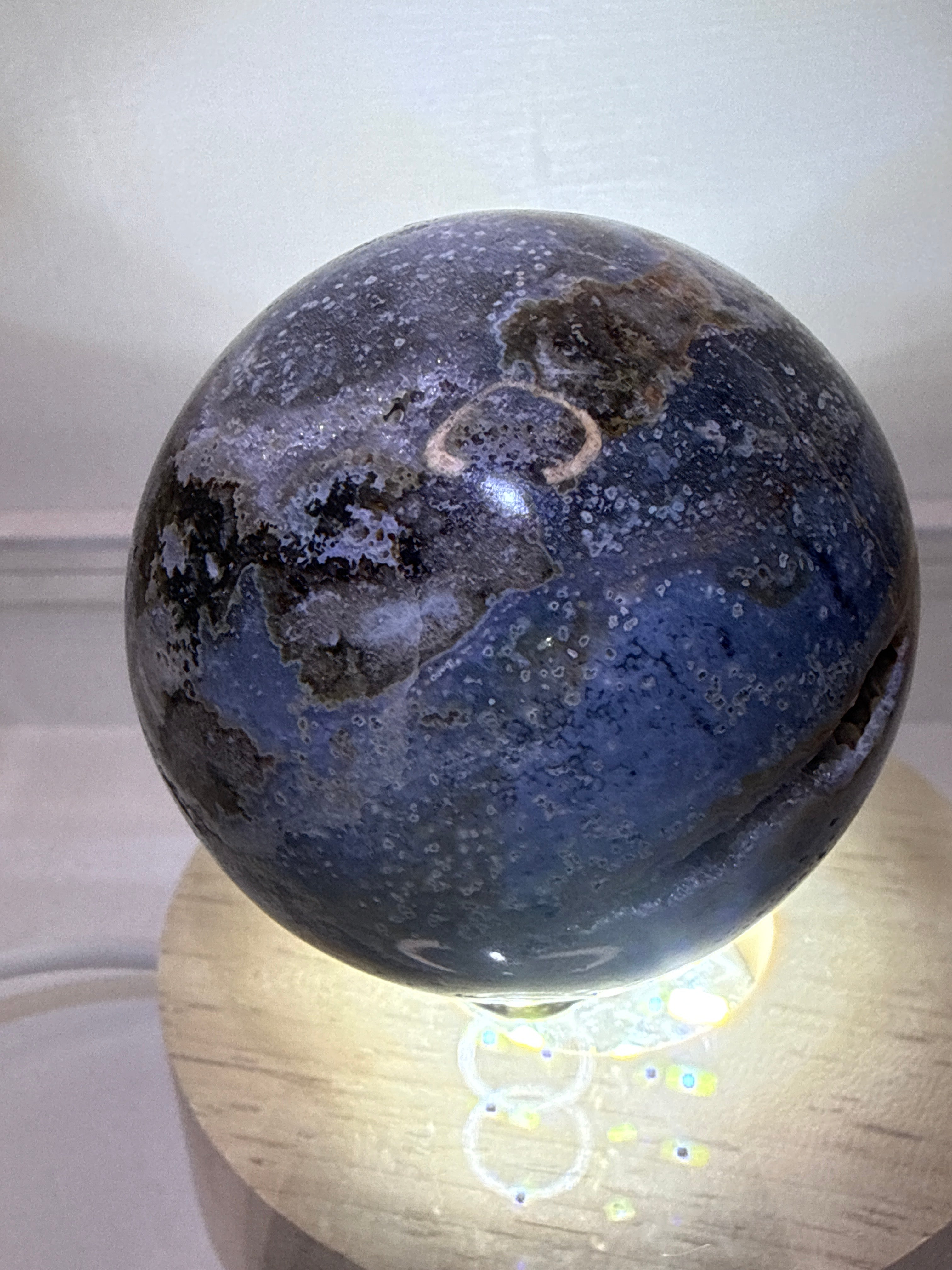 Ocean Jasper Druzy Sphere