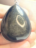Gold Sheen Obsidian Pendant