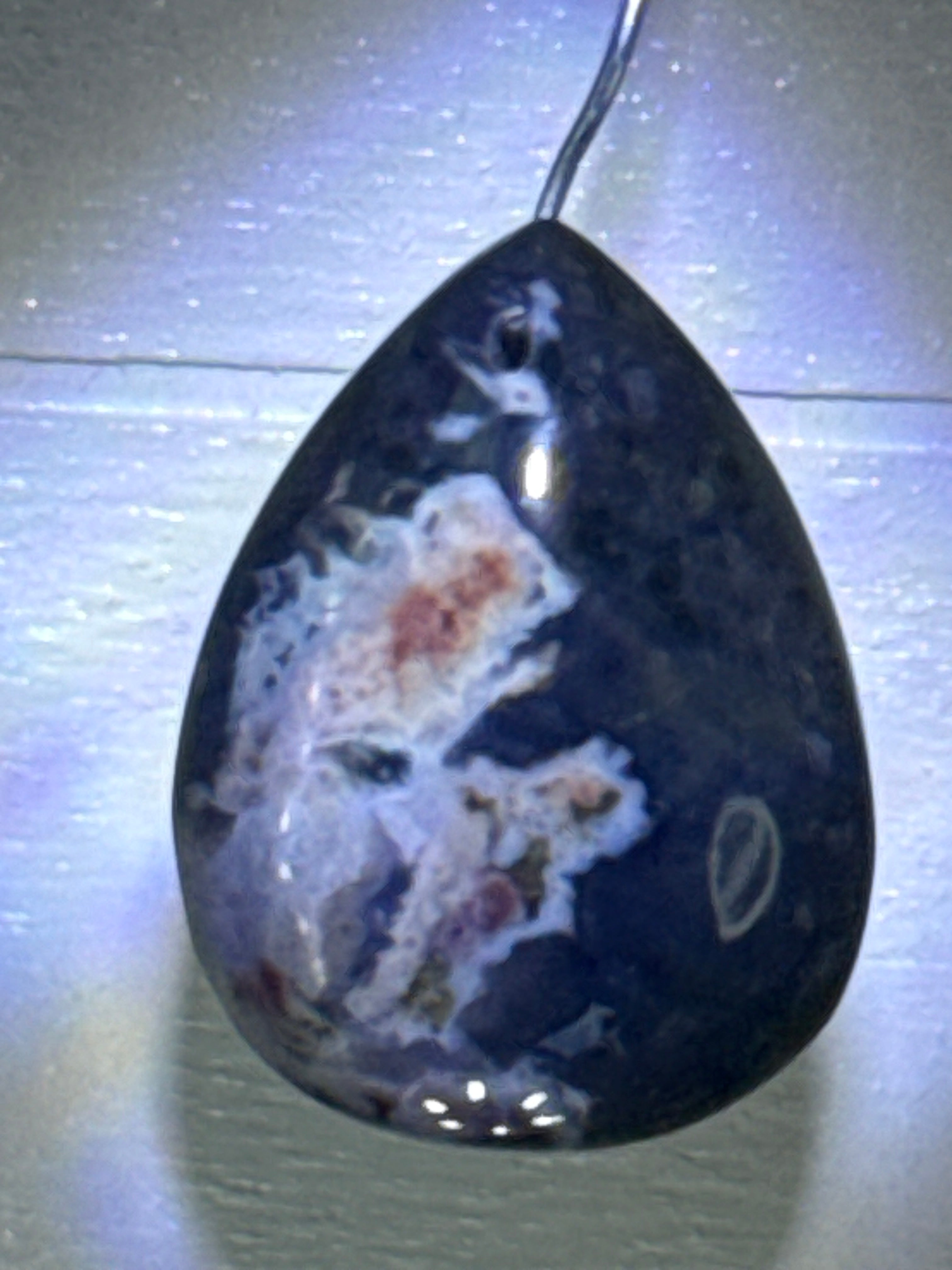 Ocean Jasper with Moss Agate Pendant