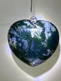 Moss Agate Heart Pendant