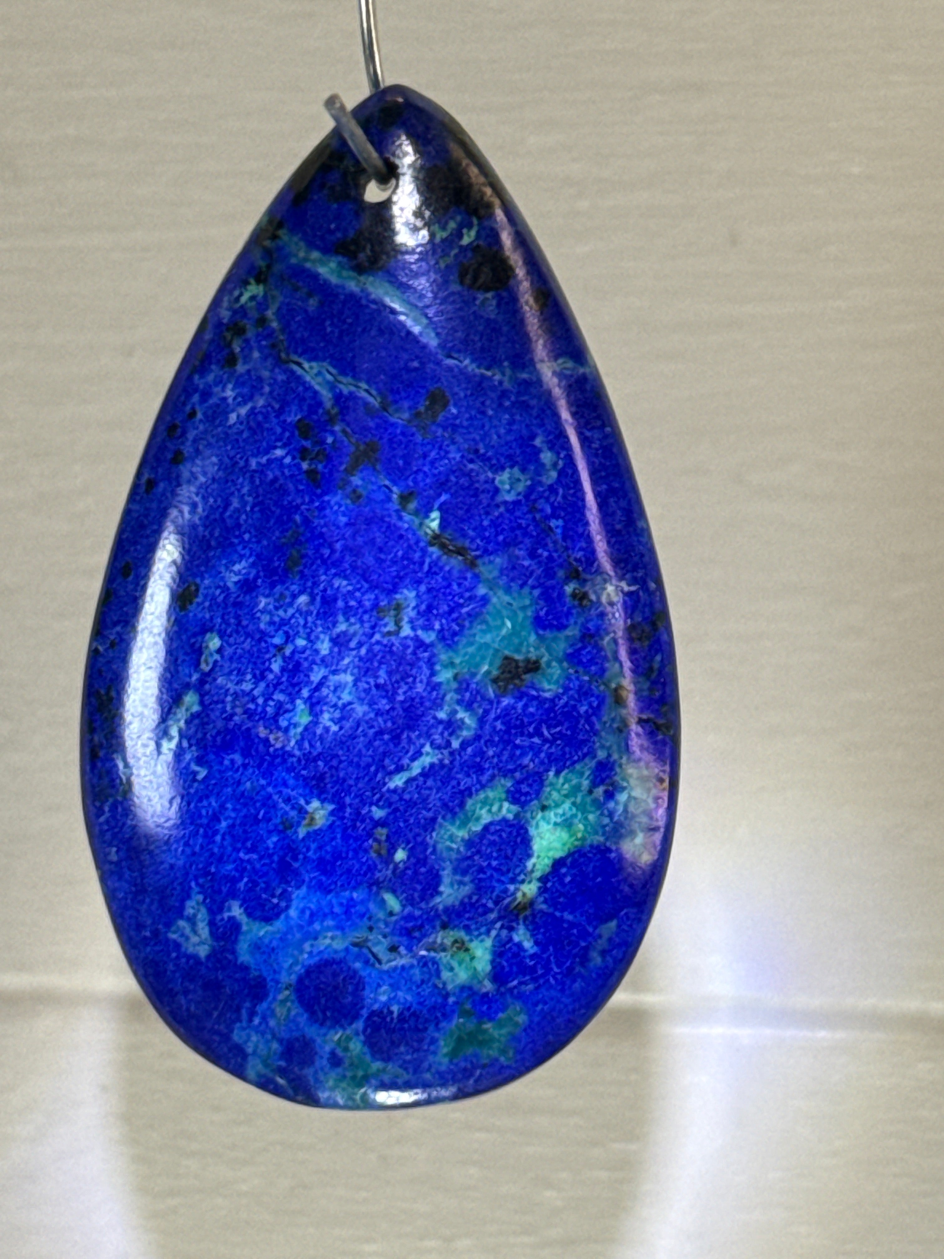 Azurite with Chrysocholla Pendant