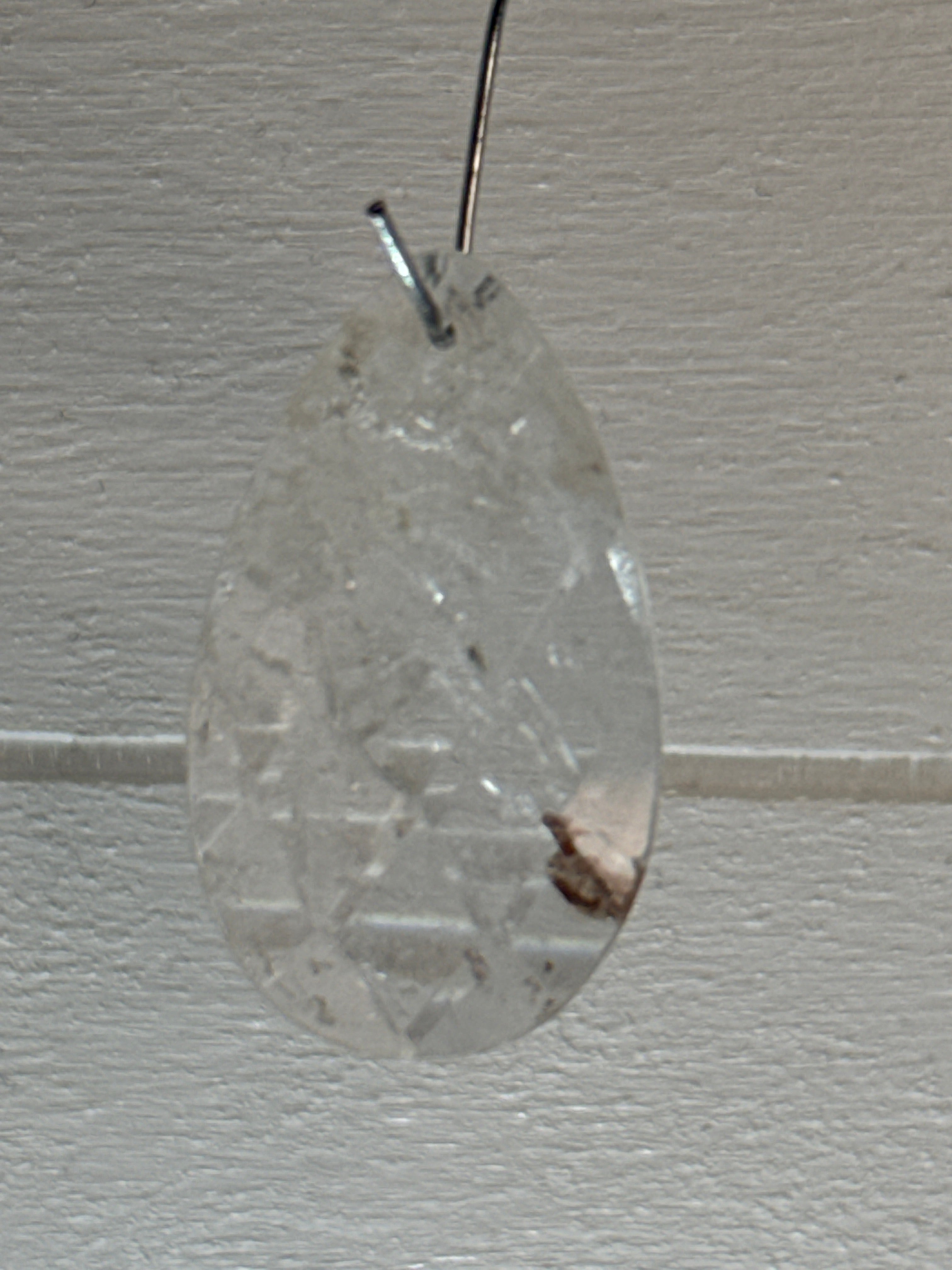 Faceted Fire Quartz Pendant