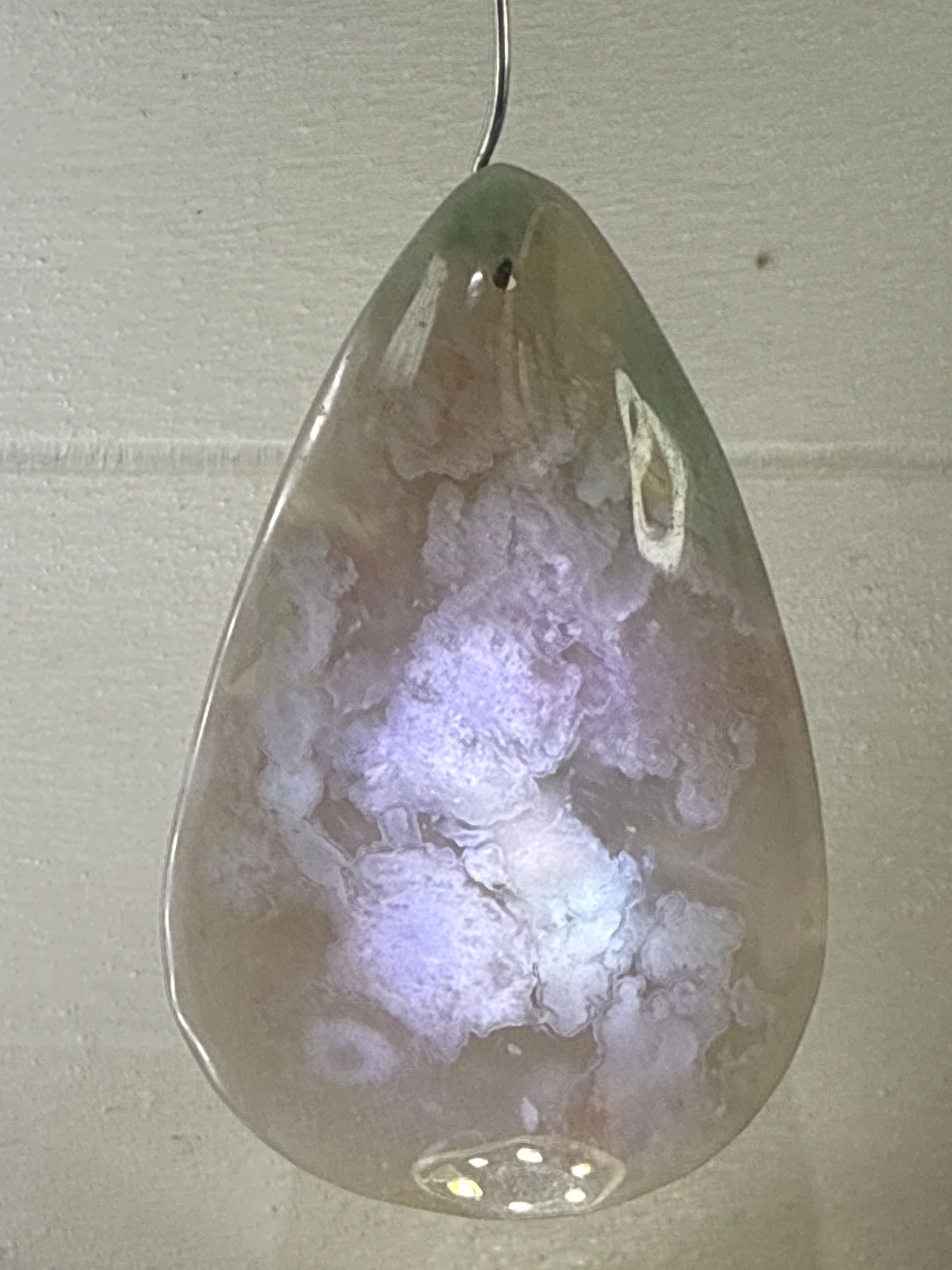Flower Agate Pendant