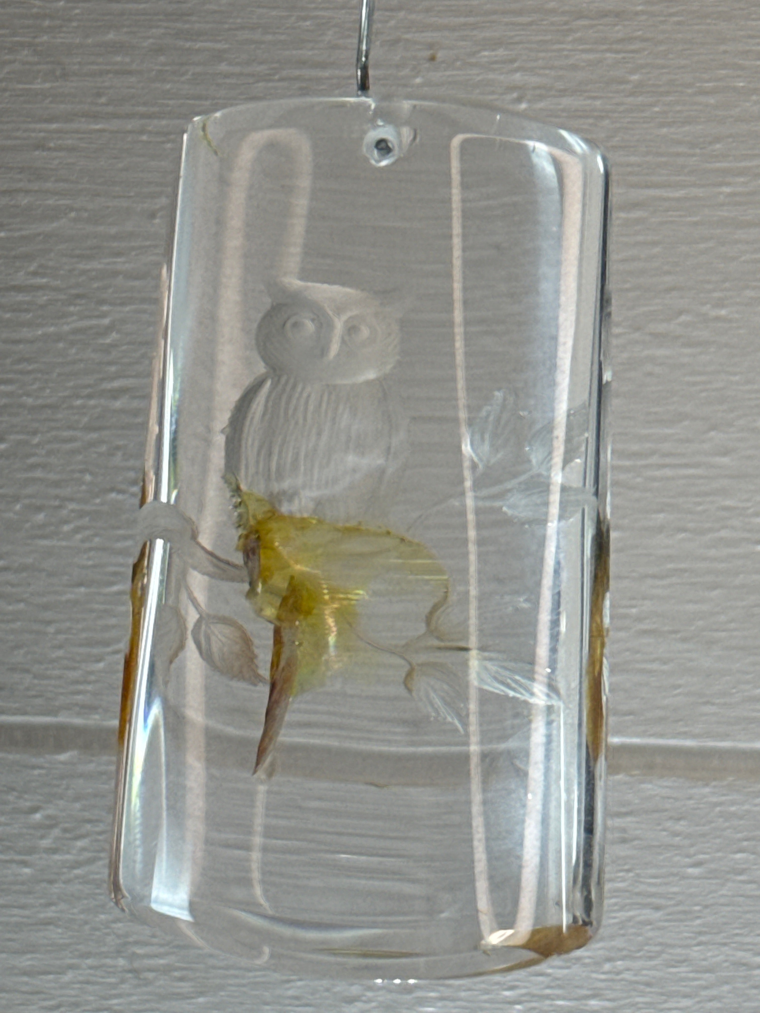 Carved Owl Pendant
