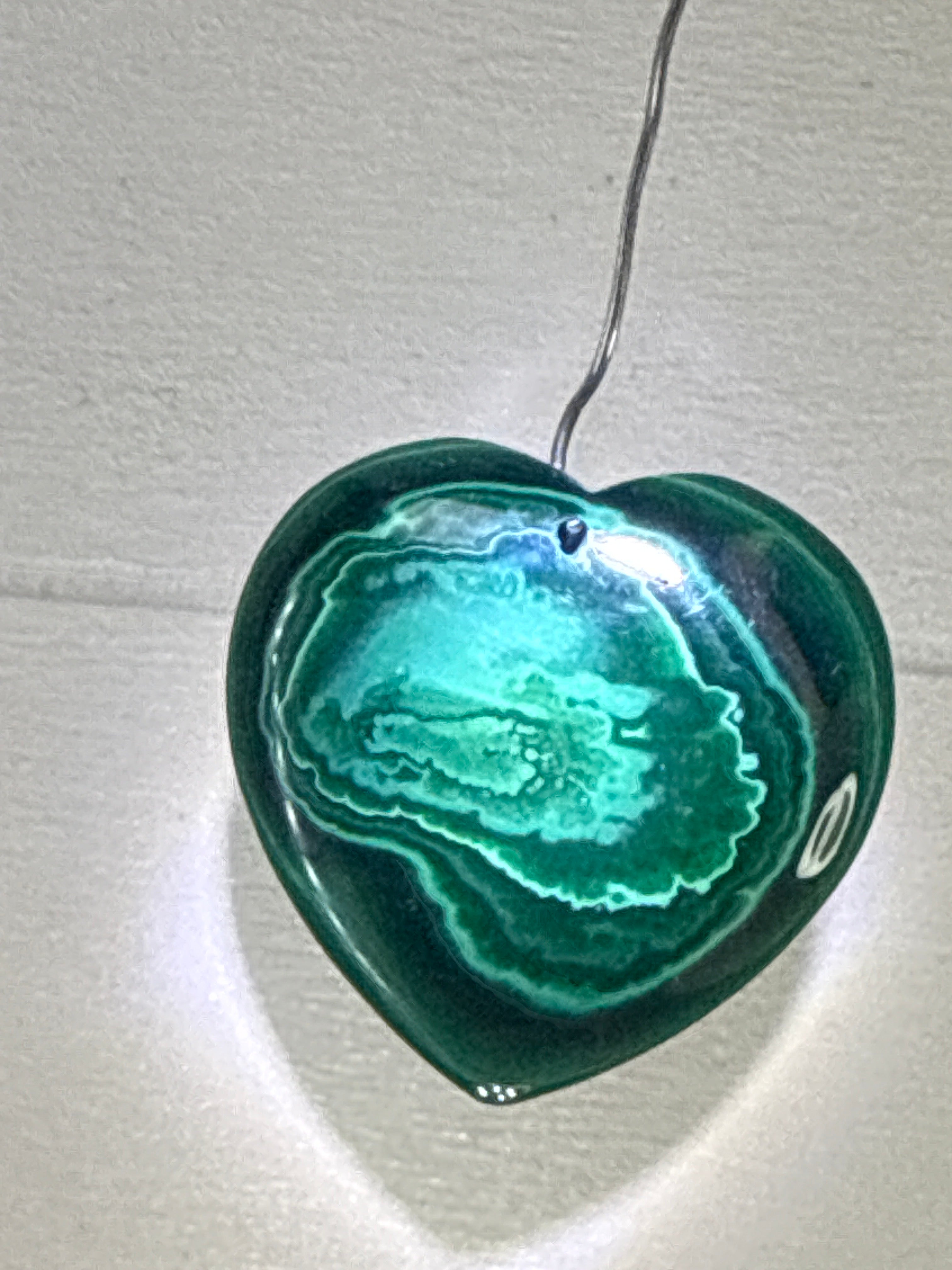 Malachite Heart Pendant