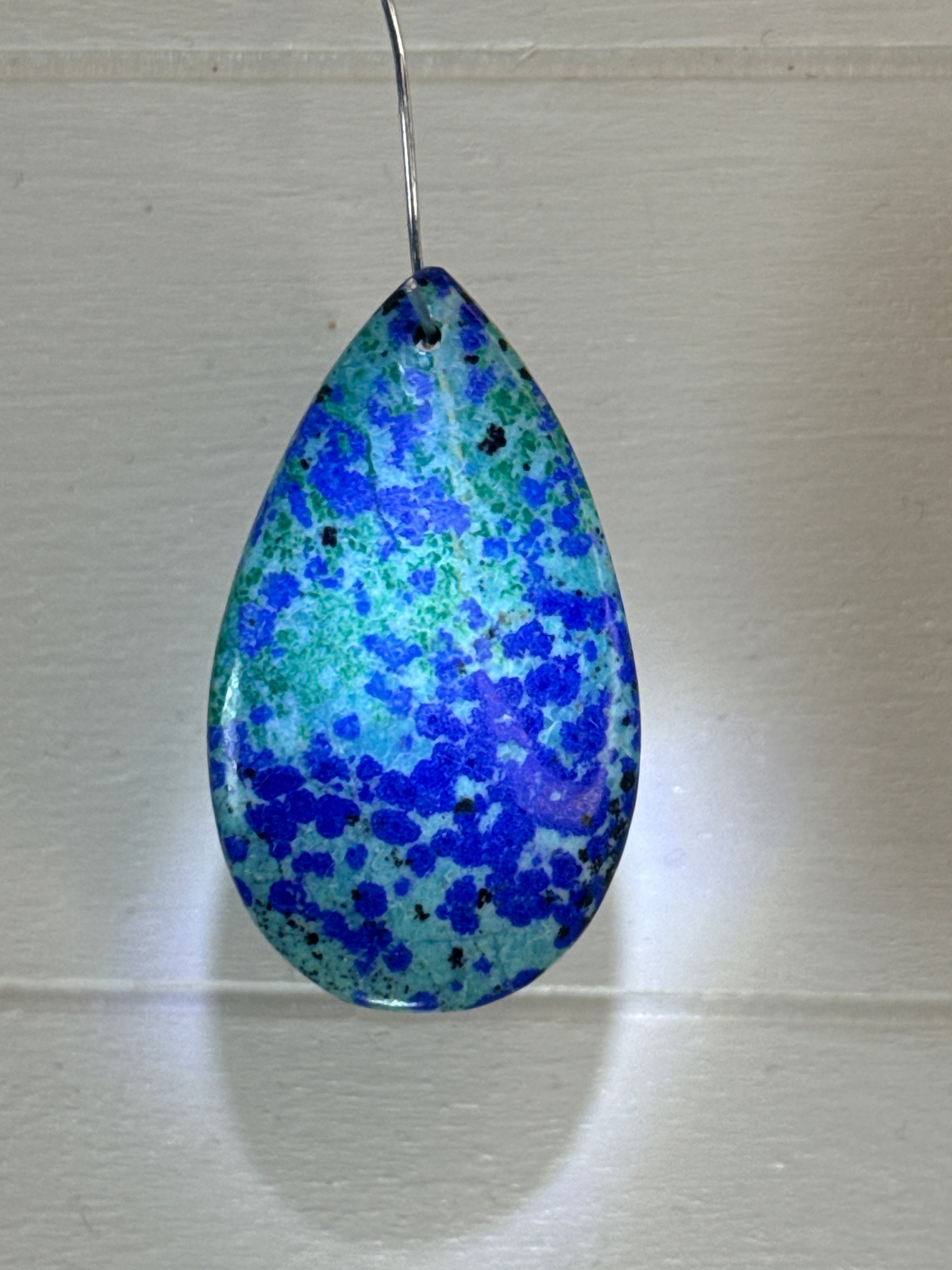 Azurite with Chrysocholla Pendant