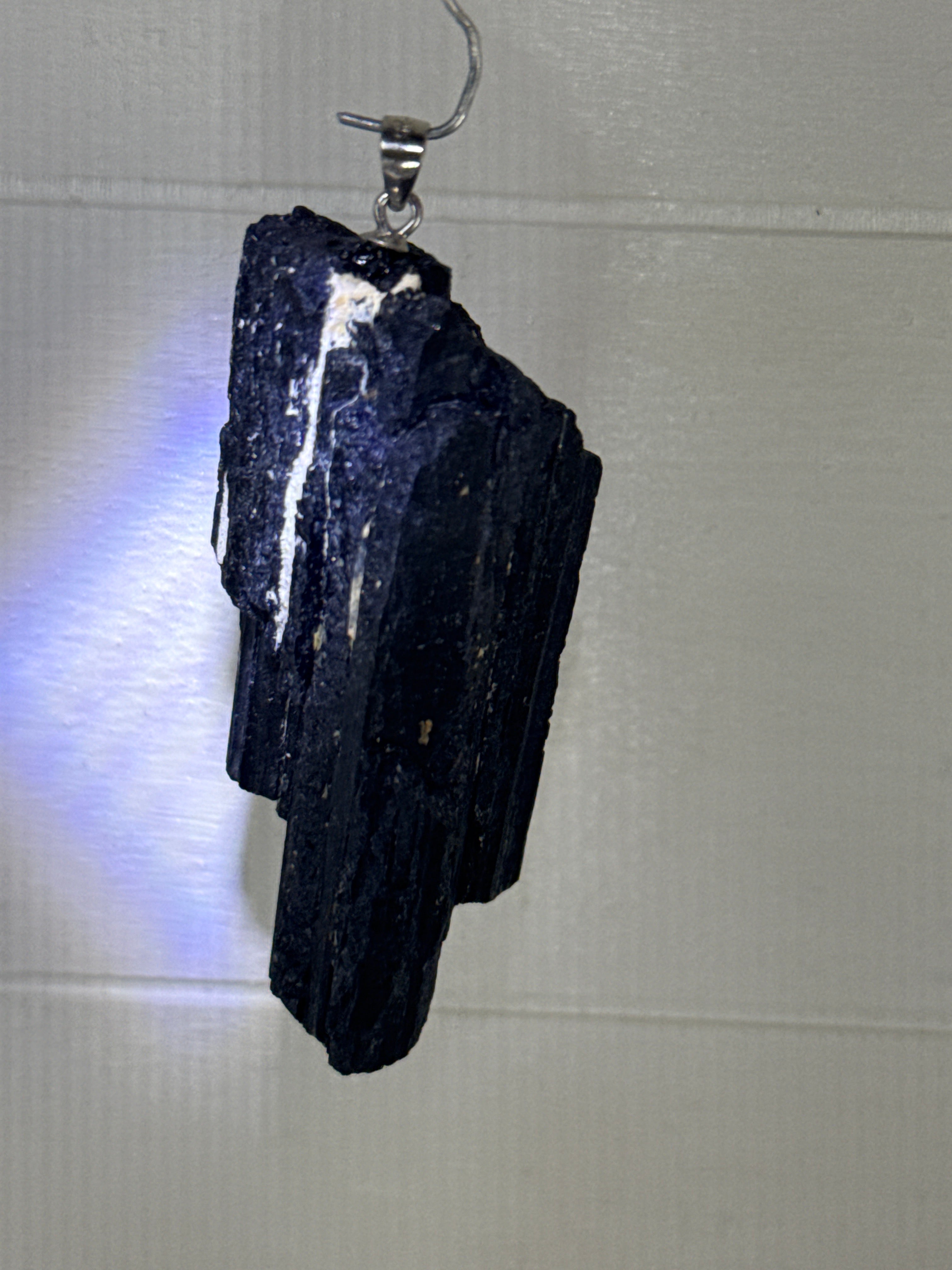 Raw Black Tourmaline Pendant