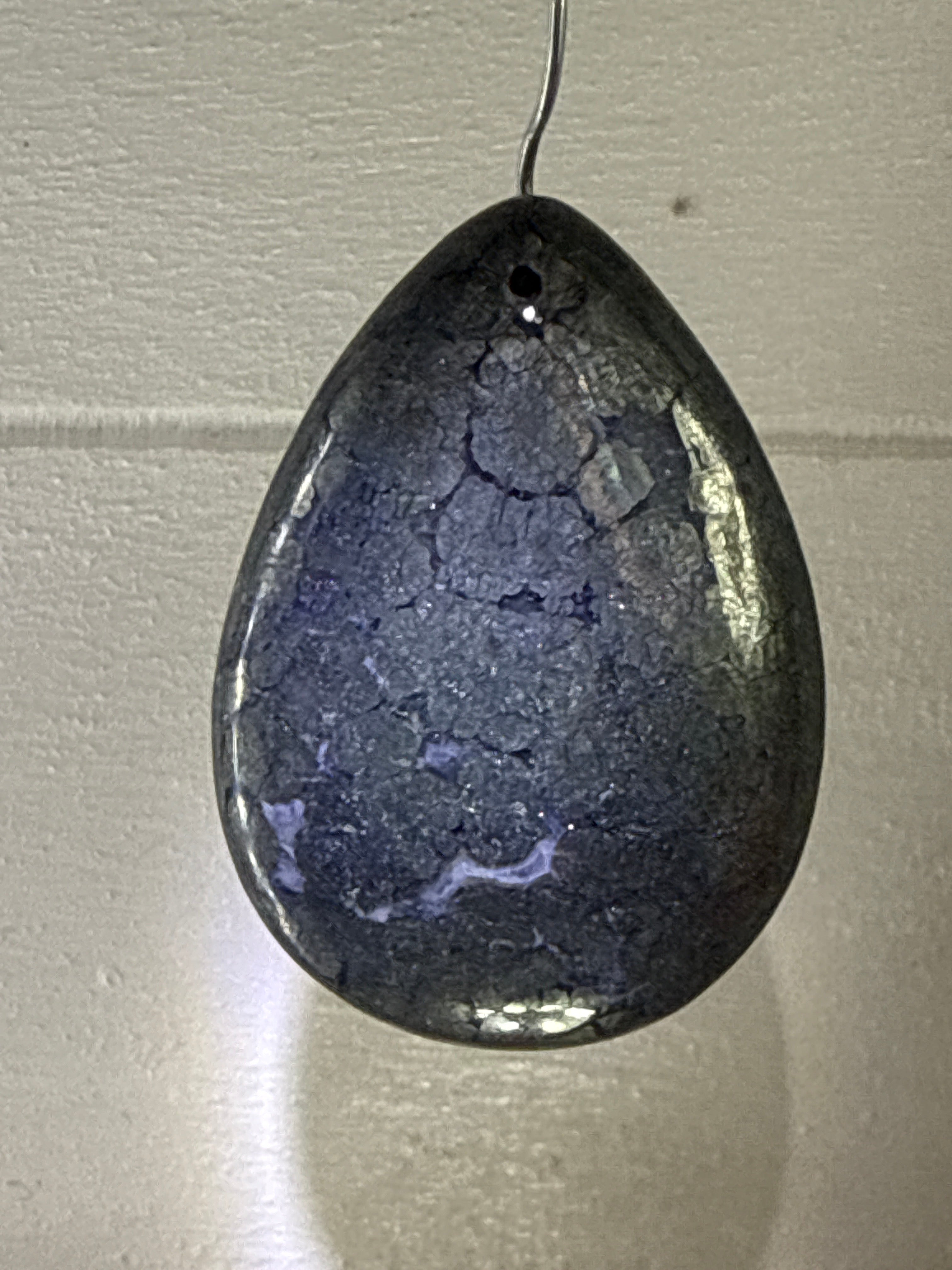 Pyrite with small amount of Agate Pendant