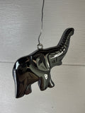 Hematite Elephant Pendant