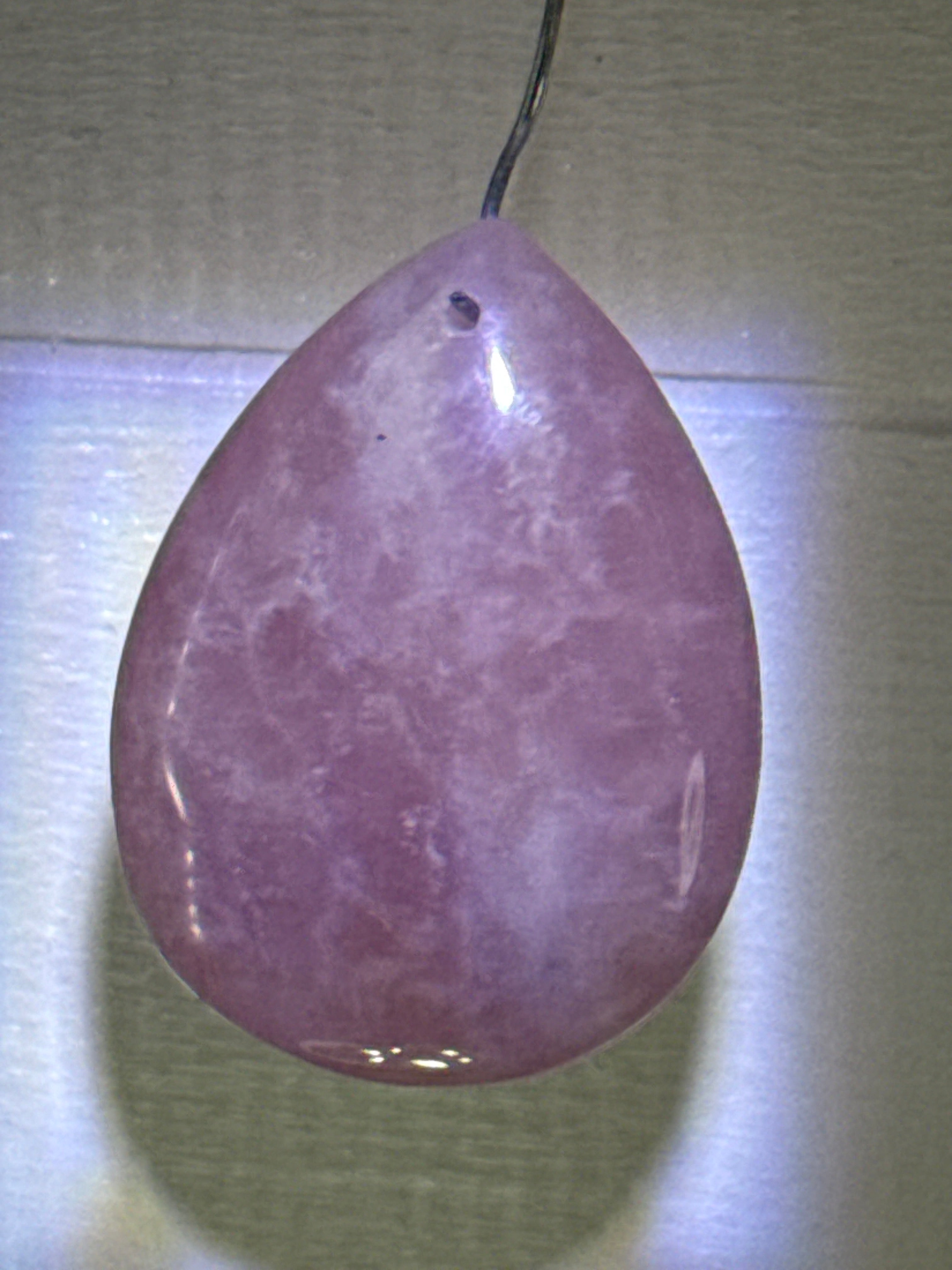 Lavender Rose Quartz Pendant