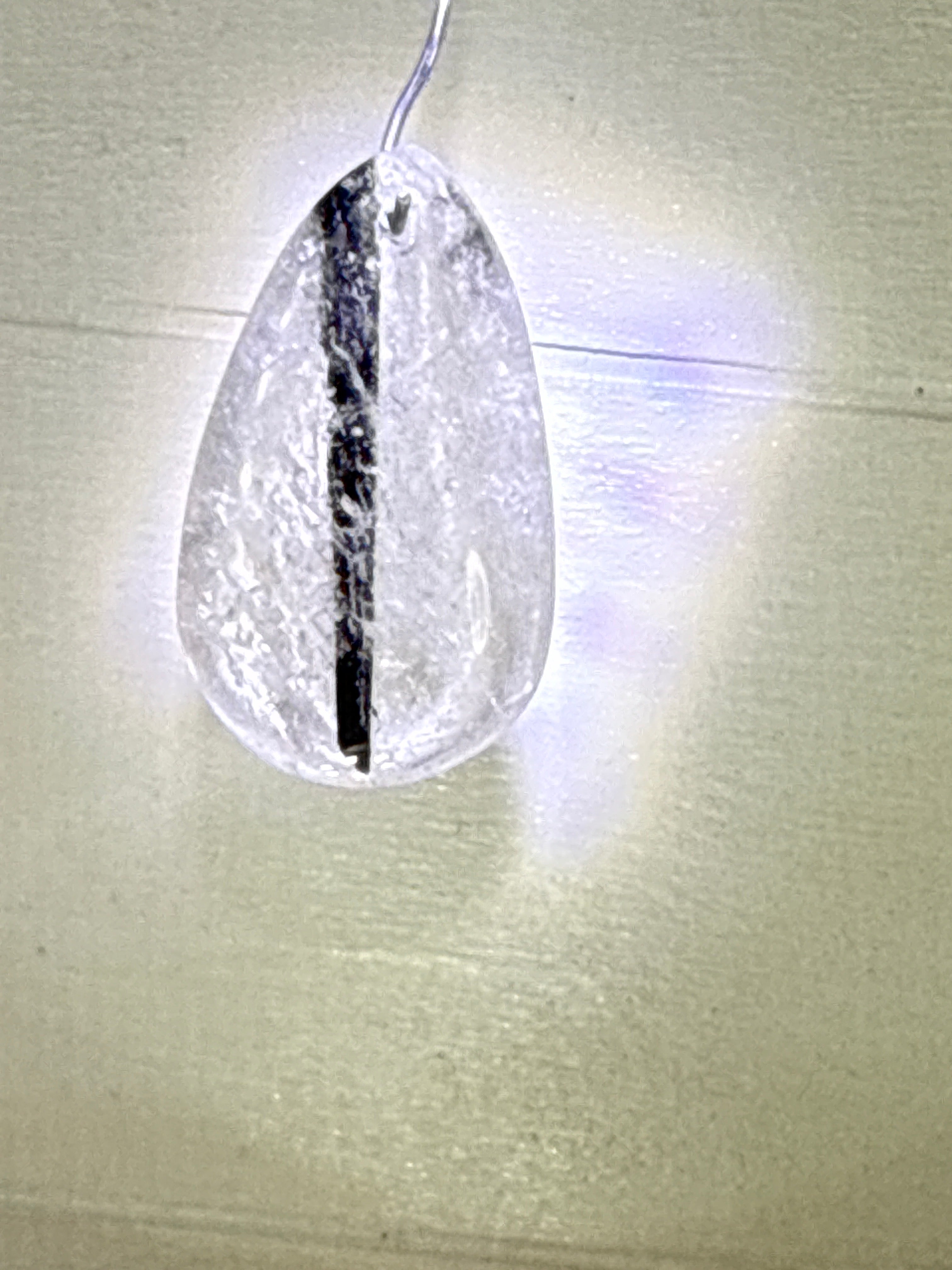 Black Tourmaline in Quartz Pendant
