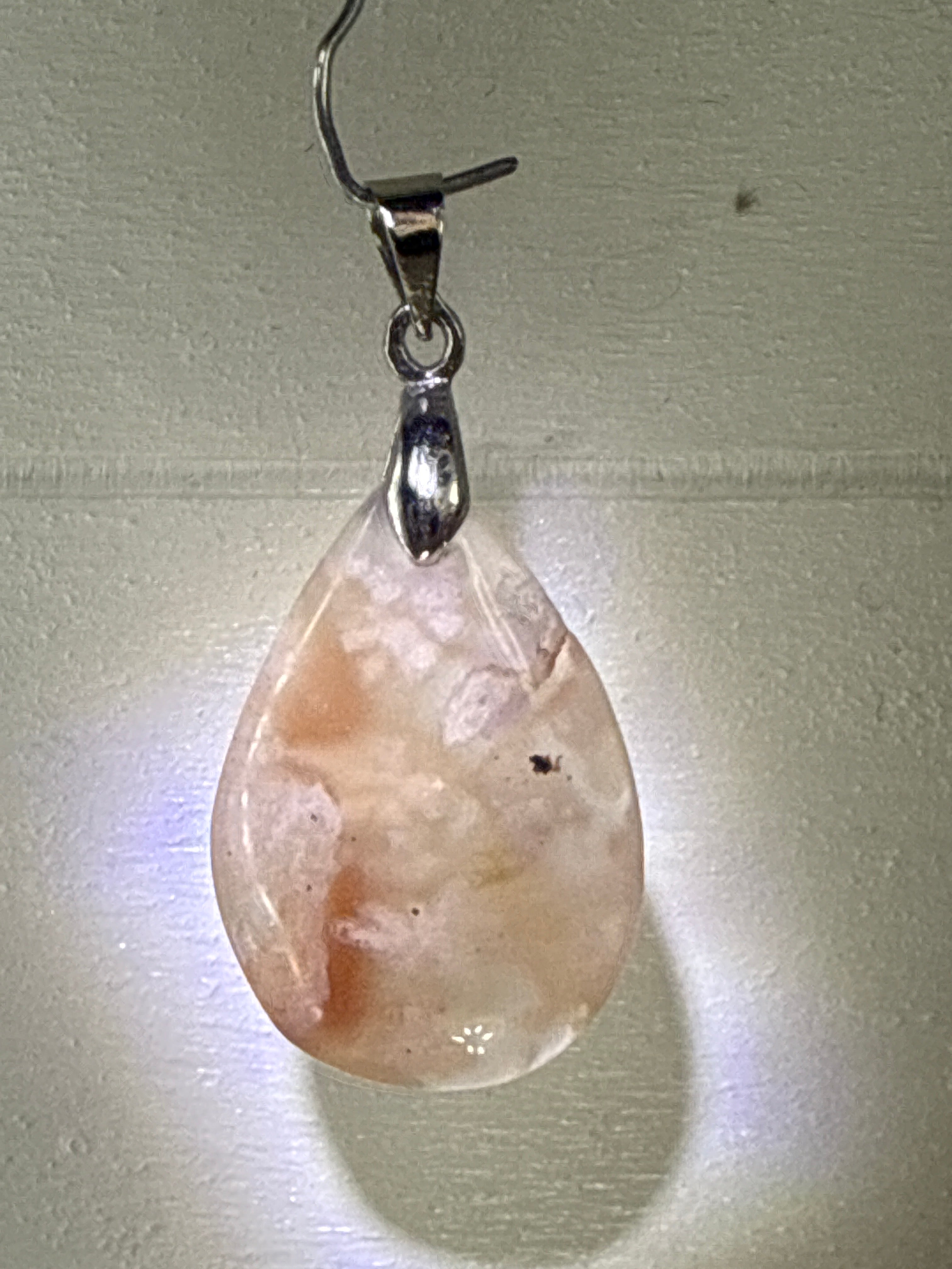 Flower Agate Pendant