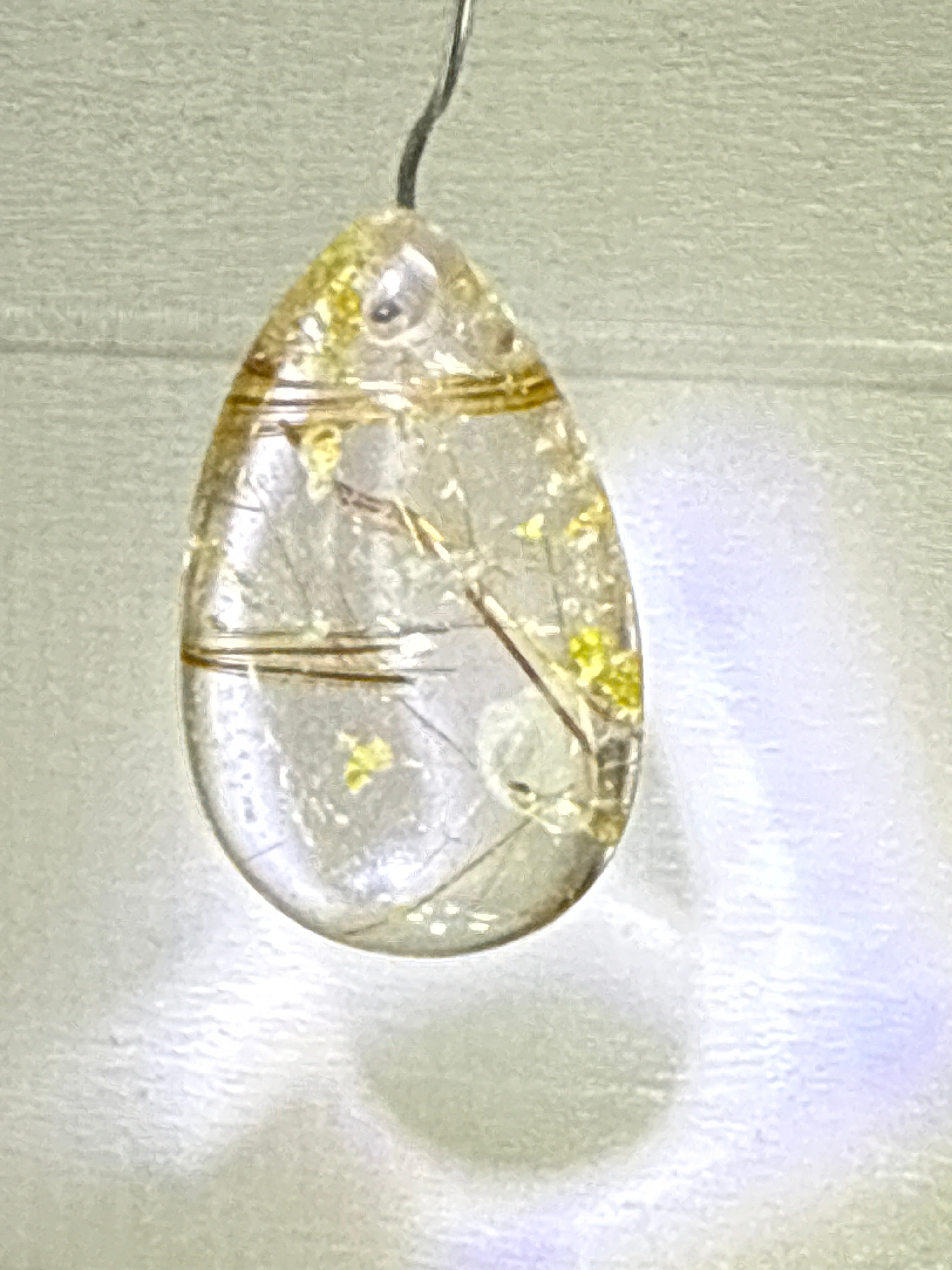 Gold Rutile Pendant