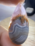 Amethyst with Mexican Lace Agate Pendant