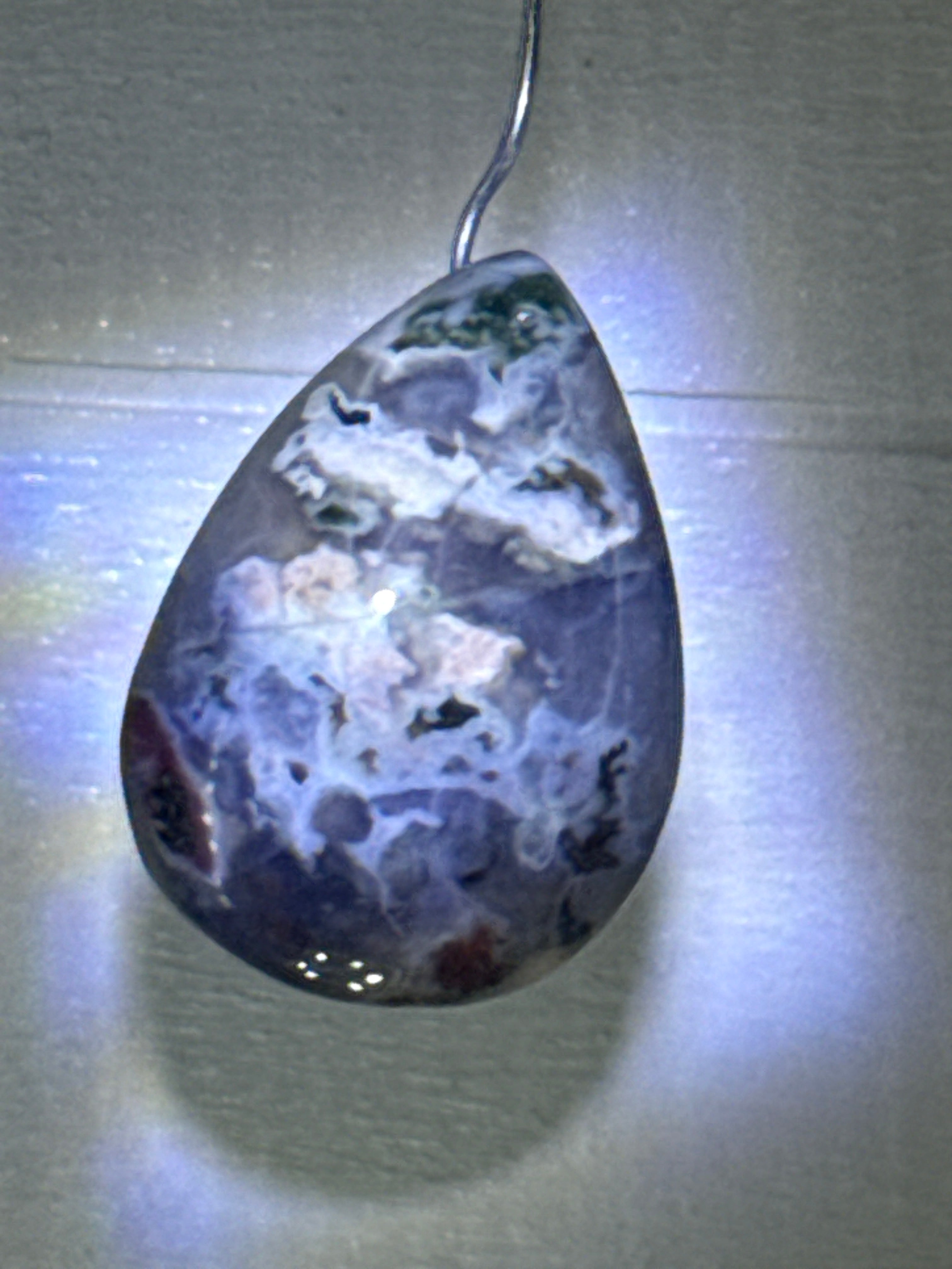 Ocean Jasper with Moss Agate Pendant