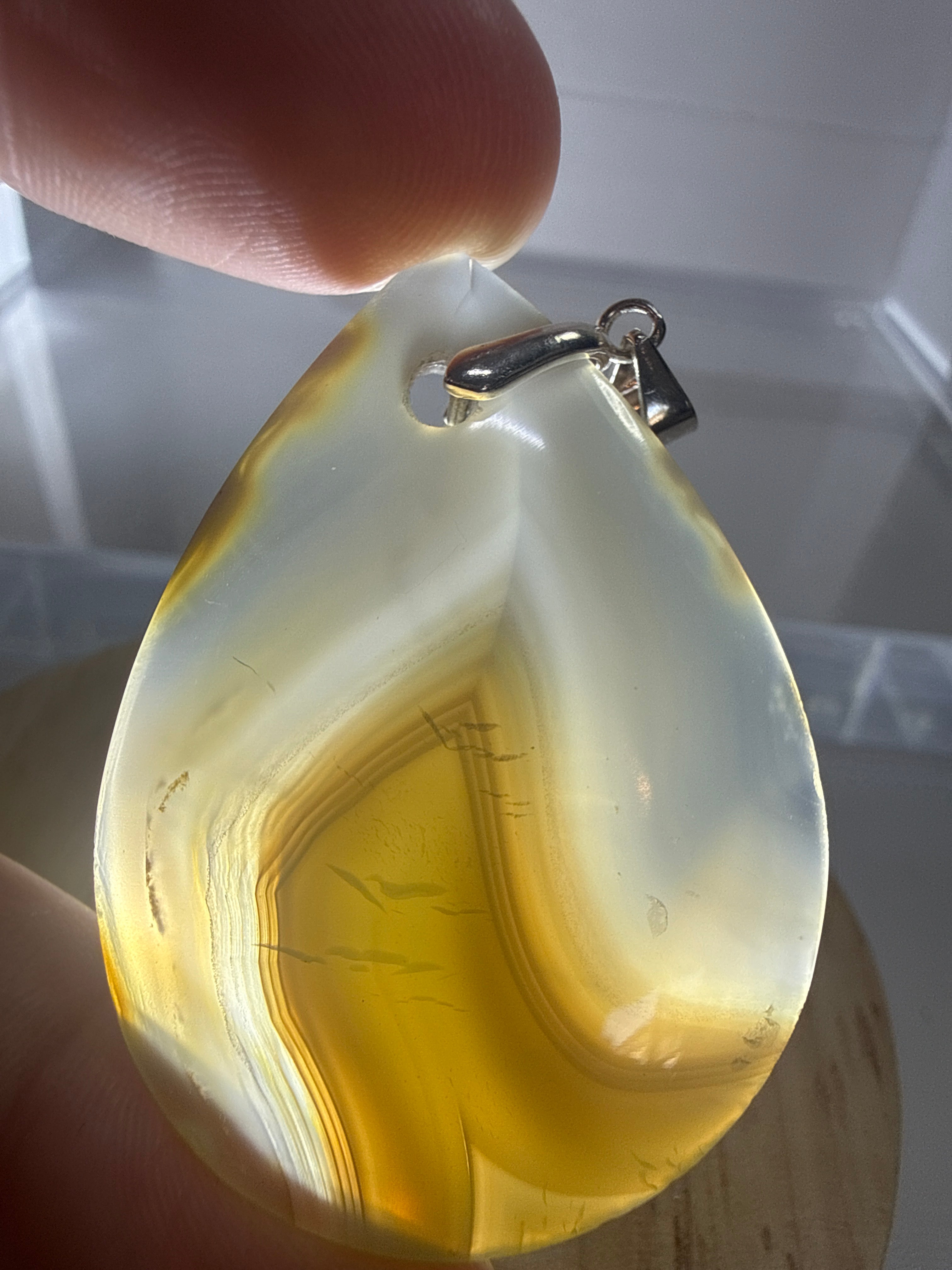 Orca Agate Pendant