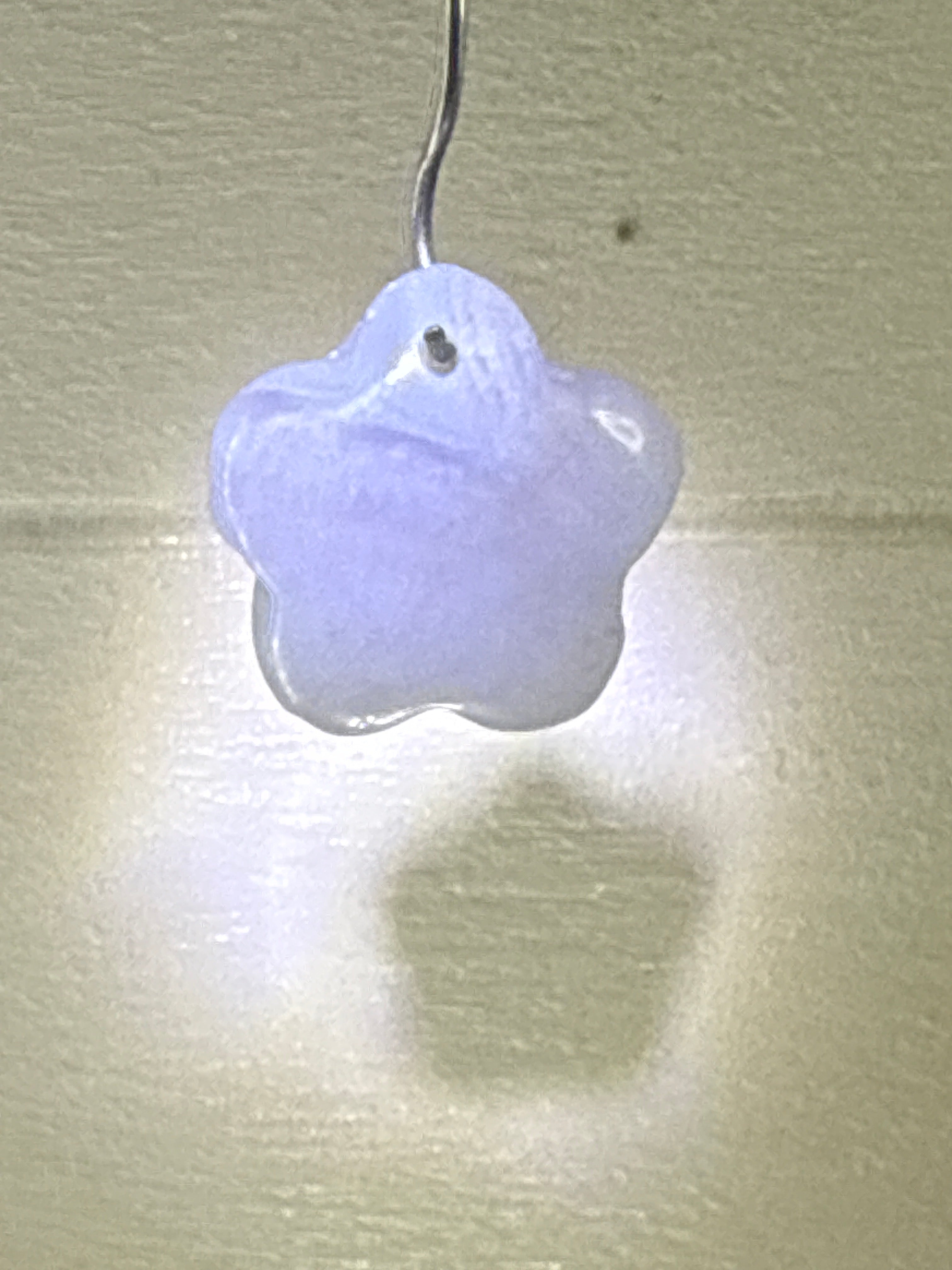 Blue Lace Agate Heart Pendant