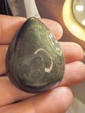 Gold Sheen Obsidian Pendant