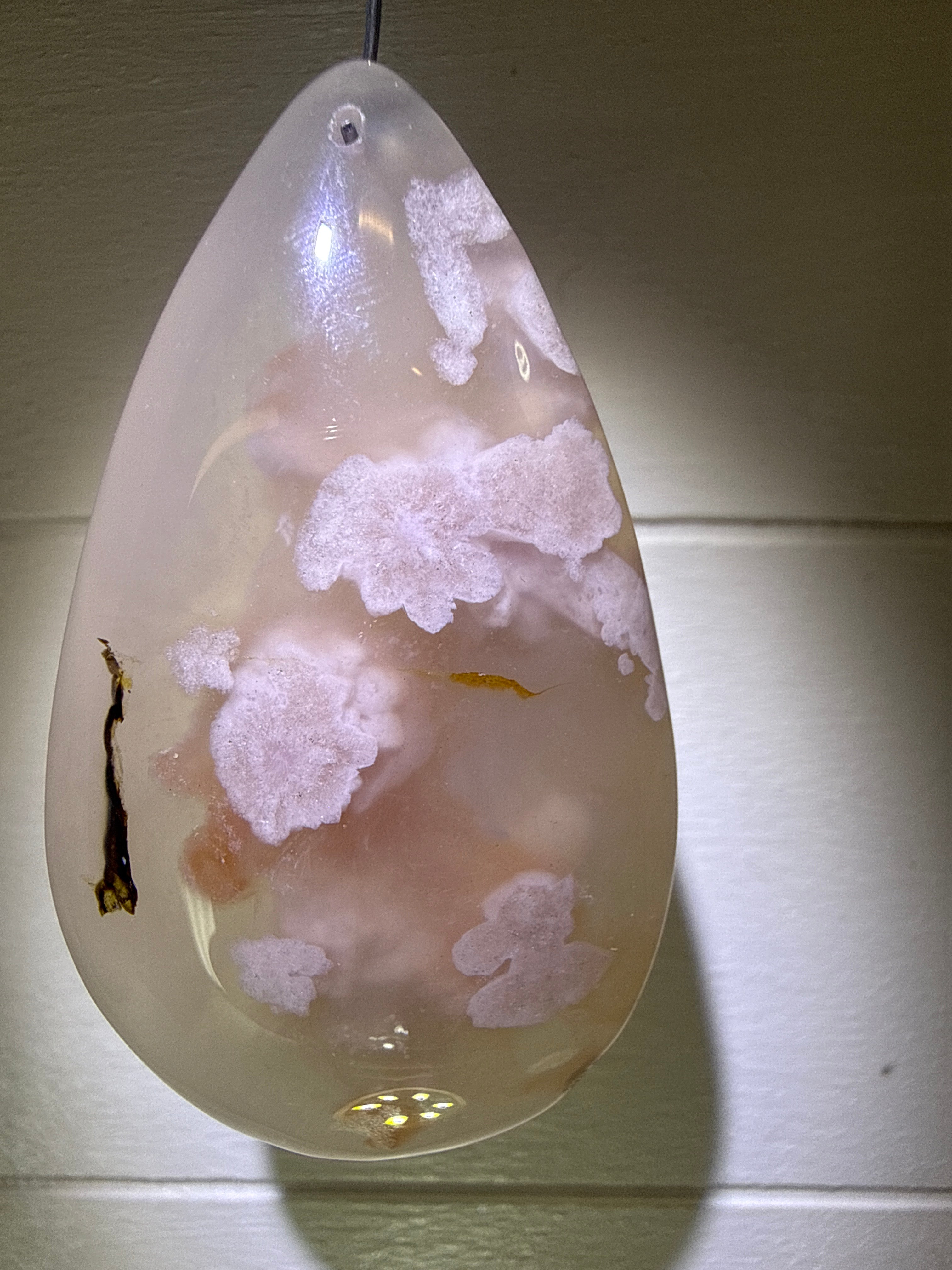 Flower Agate Pendant
