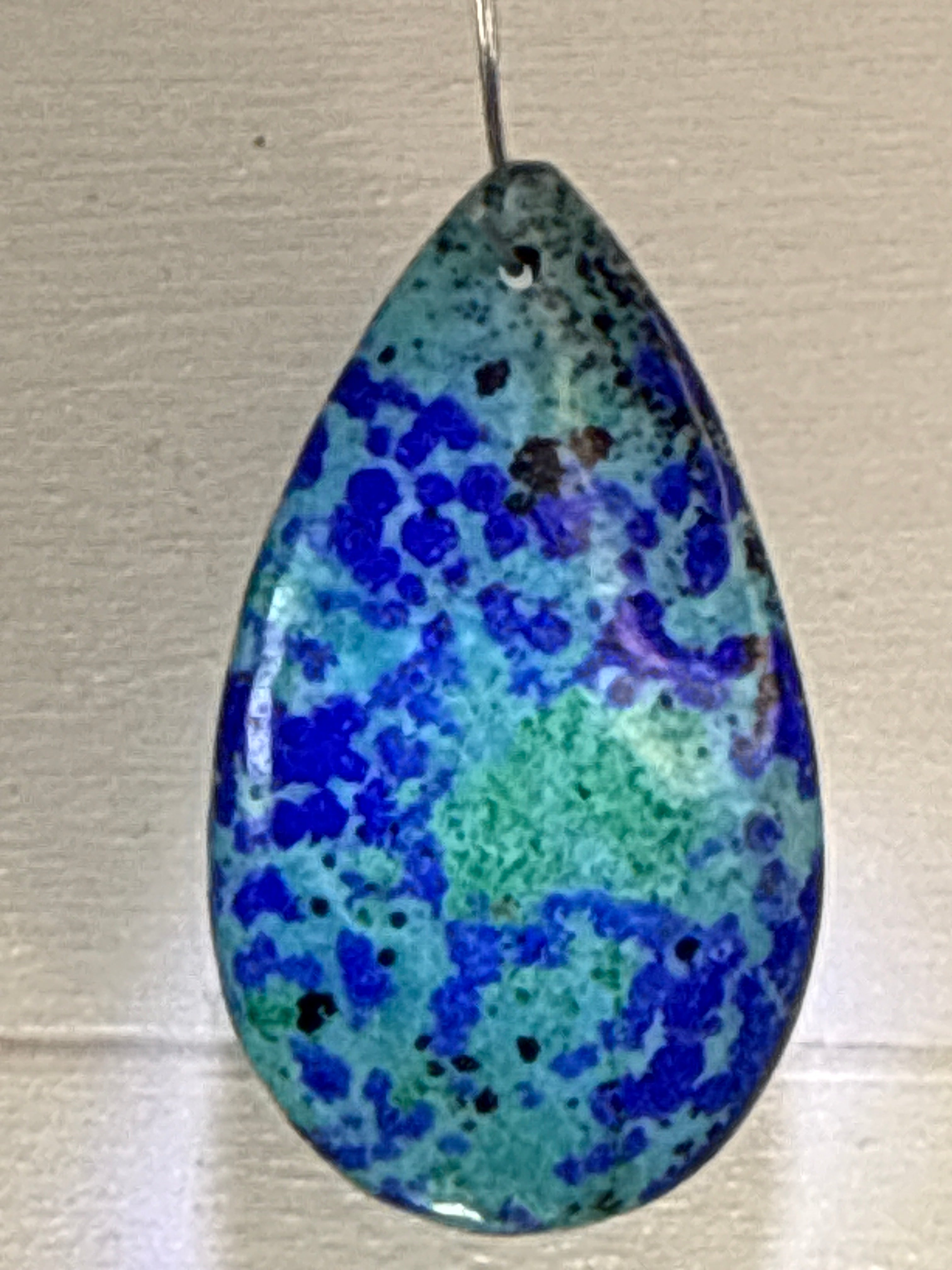 Azurite and Chrysocholla Pendant