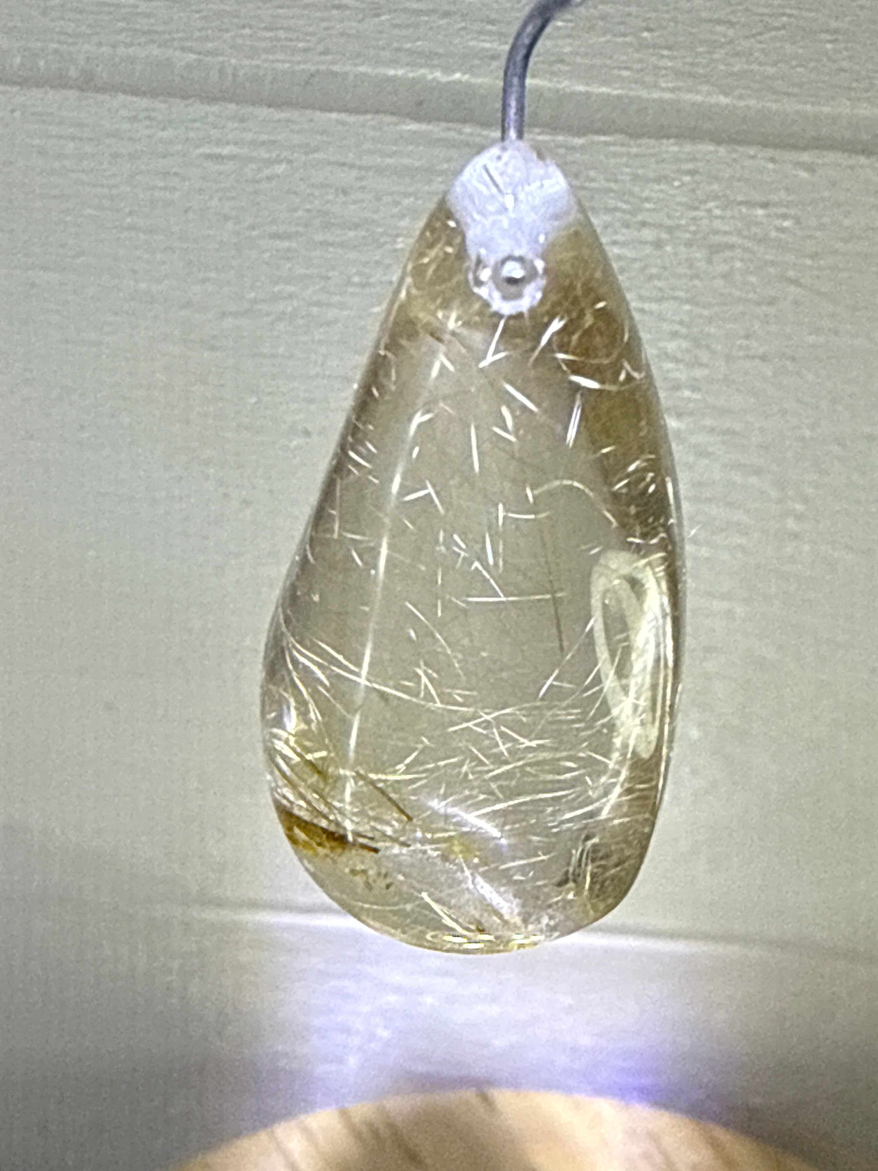 Gold Rutile Pendant