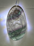Carved Fluorite Buddah Pendant