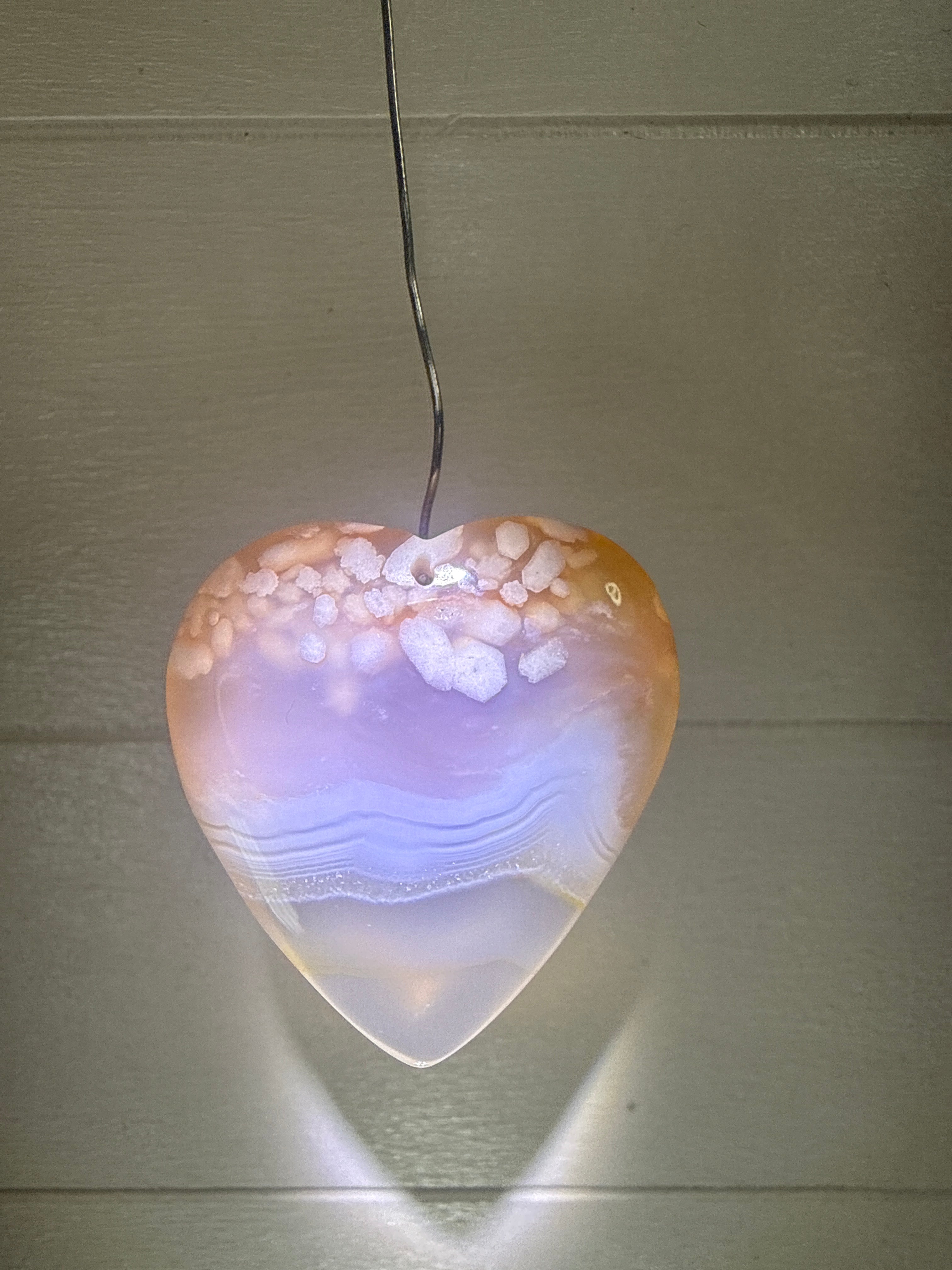 Flower Agate Pendant