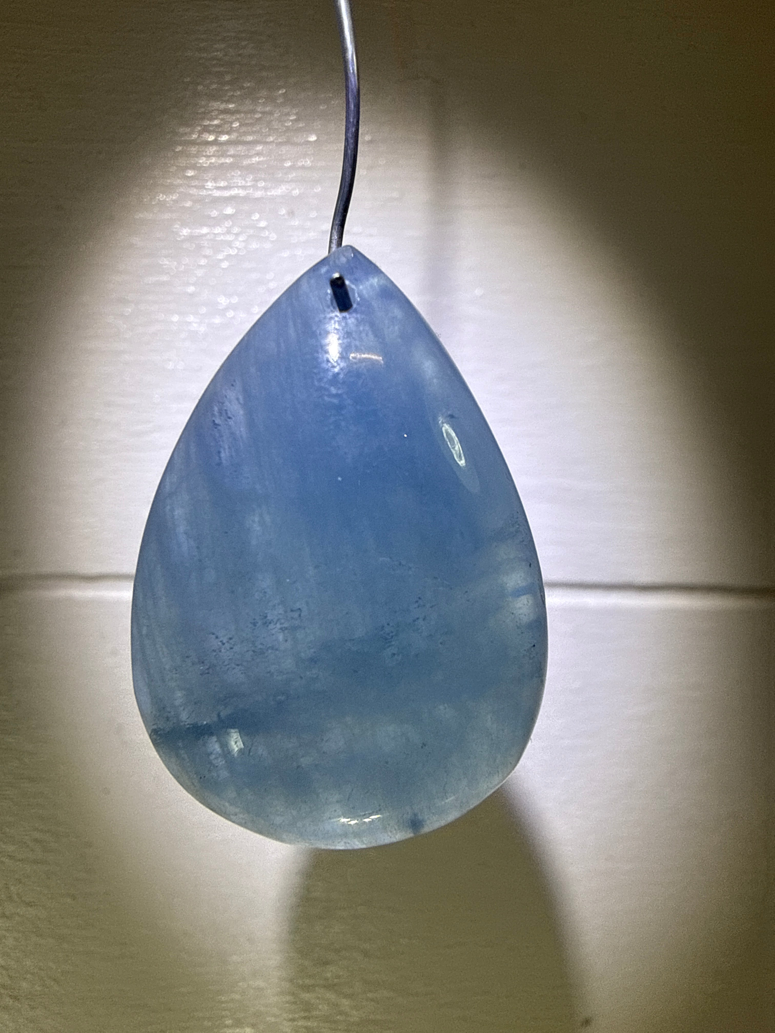 Aquamarine Teardrop Pendant