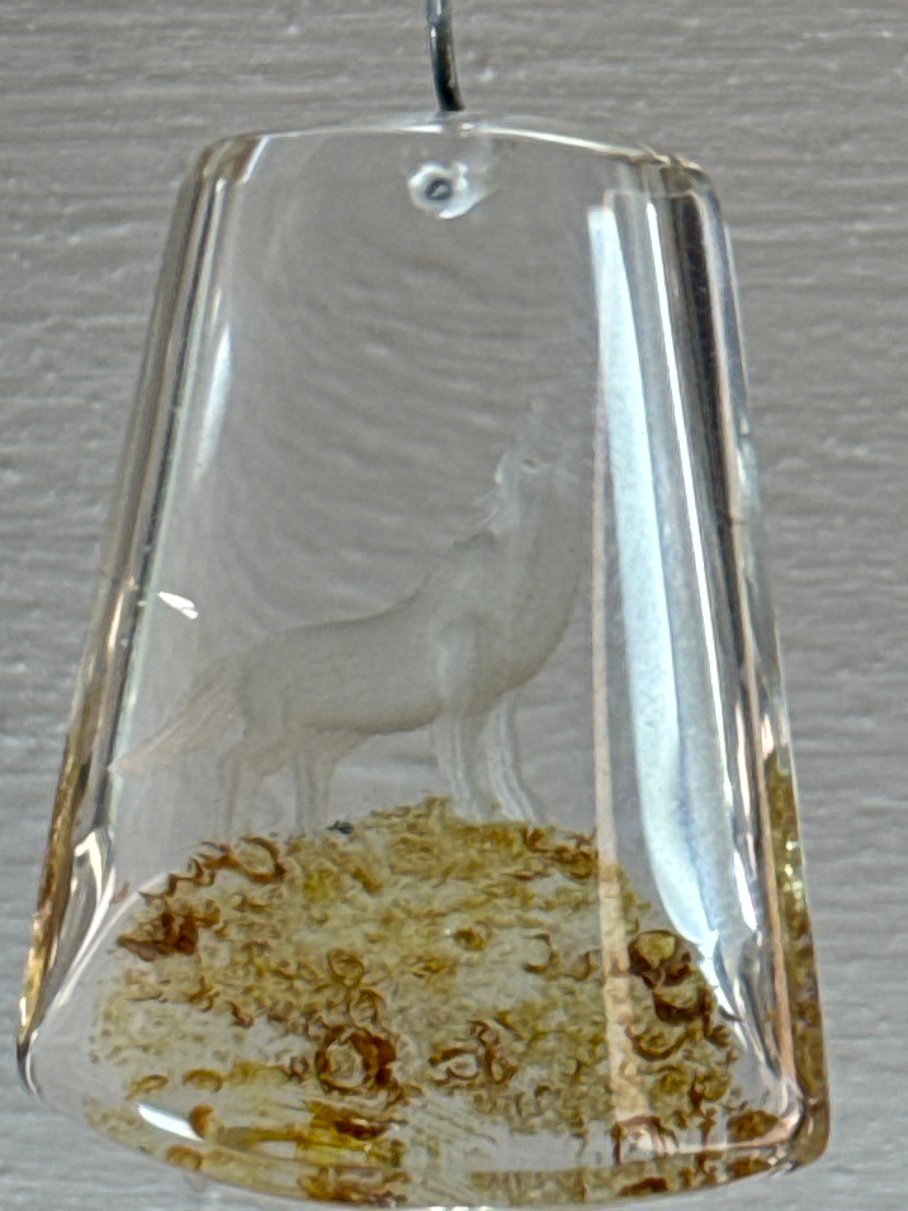 Carved Wolf Pendant