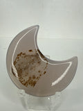 Druzy Agate Moon Carving