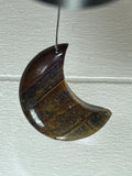 Good Tigers Eye and Tiger Iron Moon Pendant