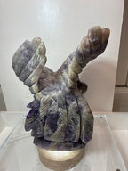 Root Fluorite Eagle Carving