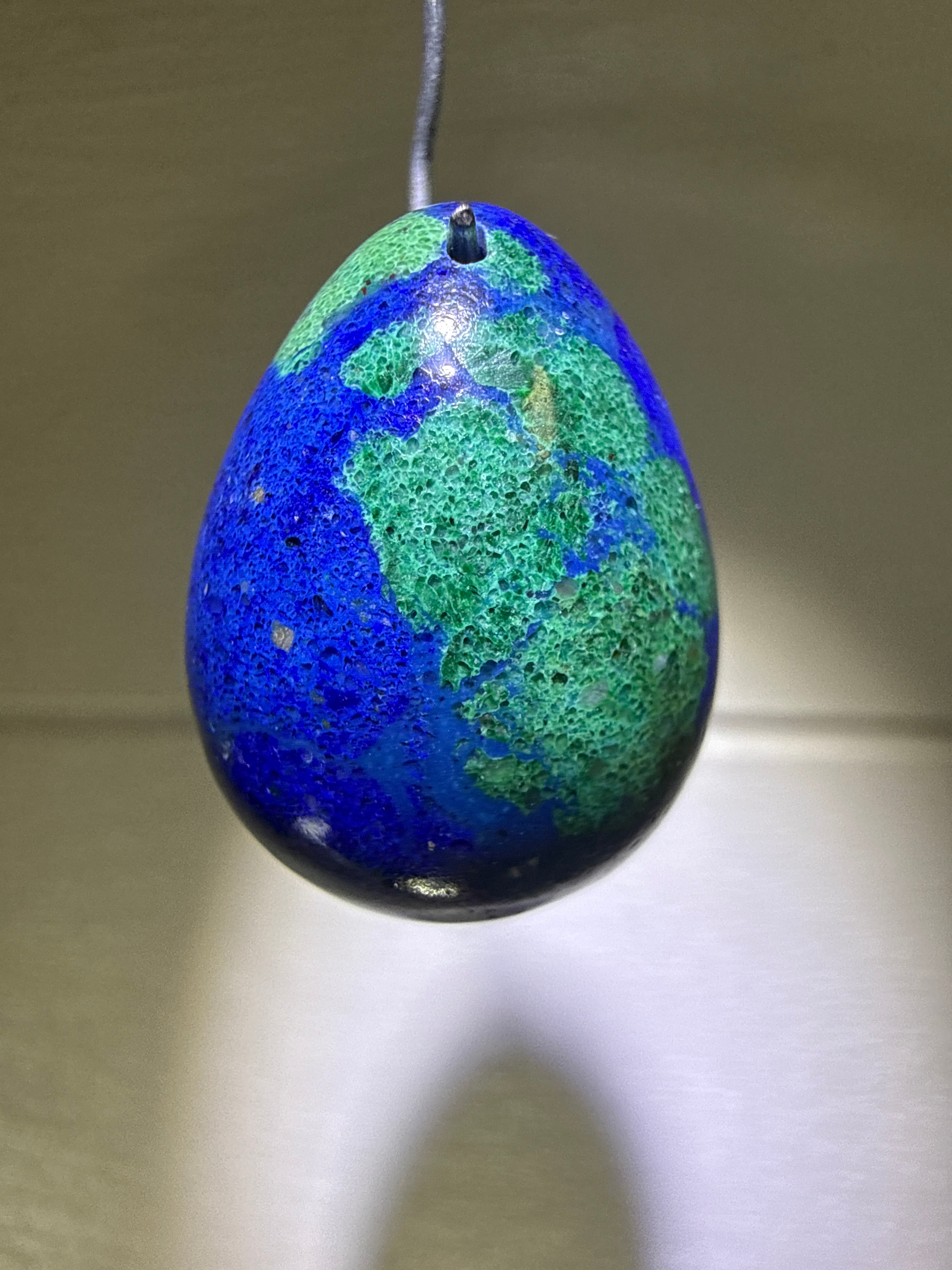 Azurite & Malacholla Pendant