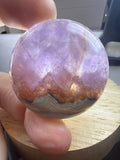 Amethyst with Mexican Lace Agate Pendant