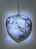 Howlite Heart Pendant
