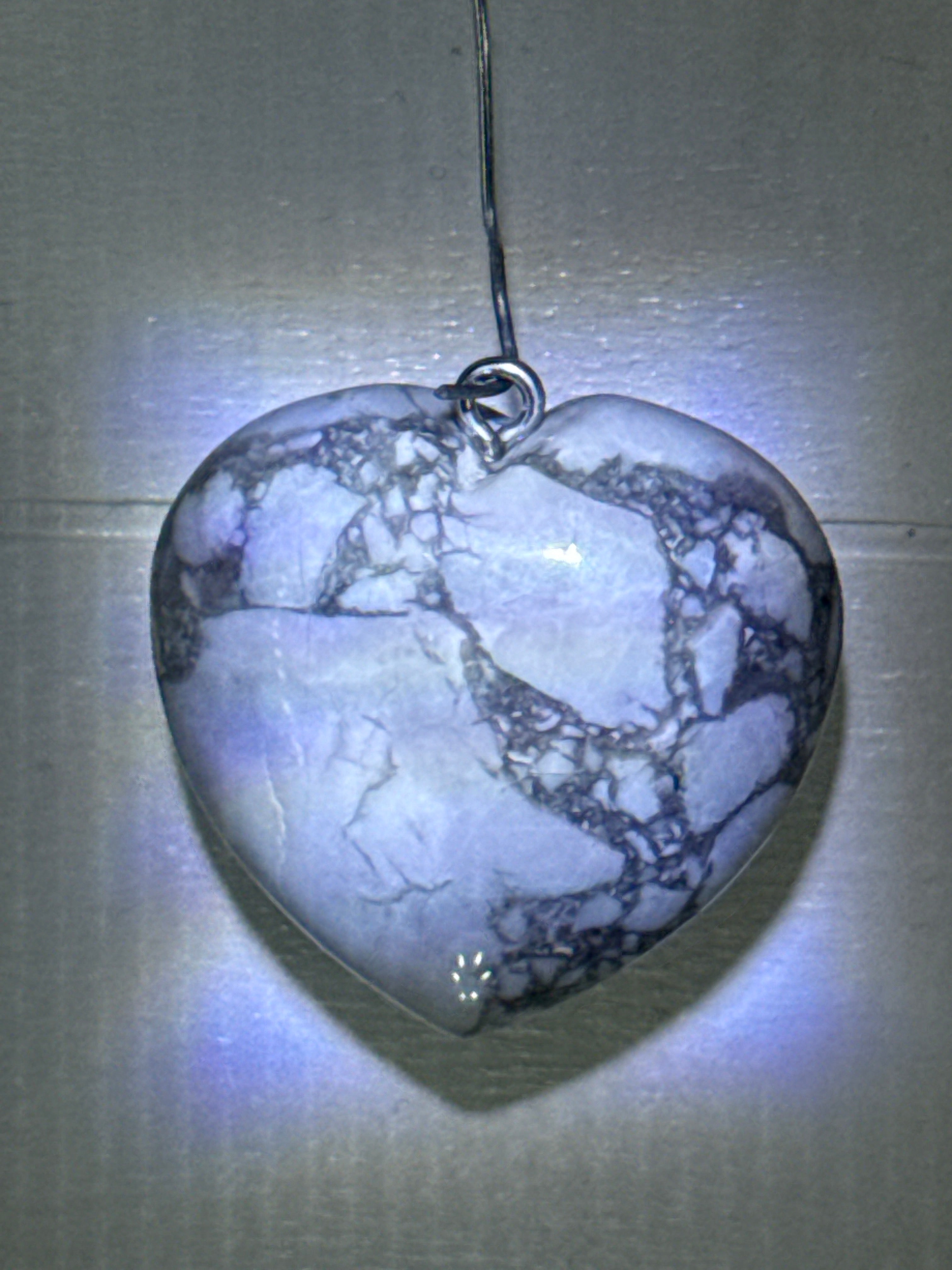 Howlite Heart Pendant