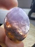 Amethyst with Mexican Lace Agate Pendant