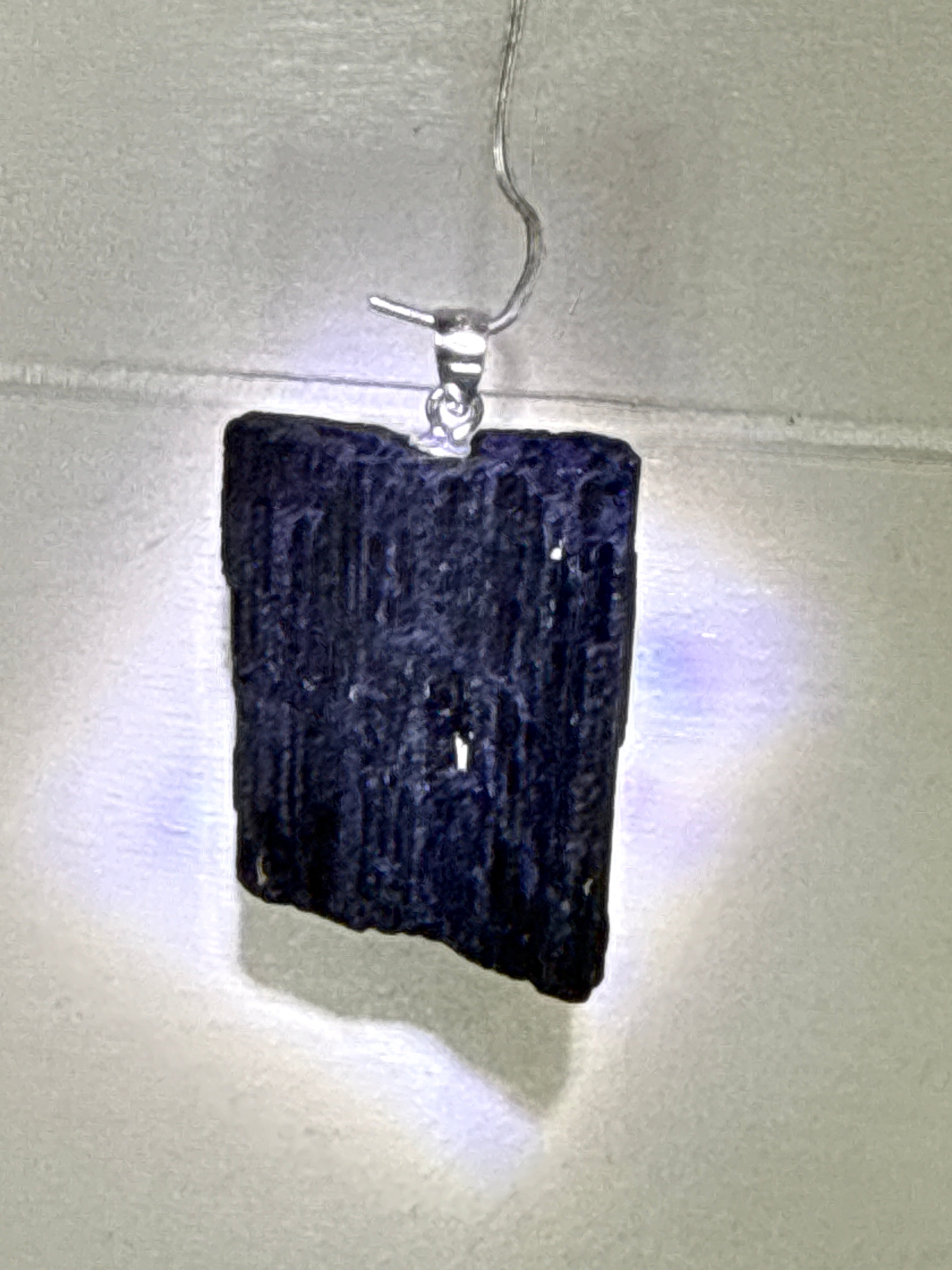 Raw Black Tourmaline Pendant